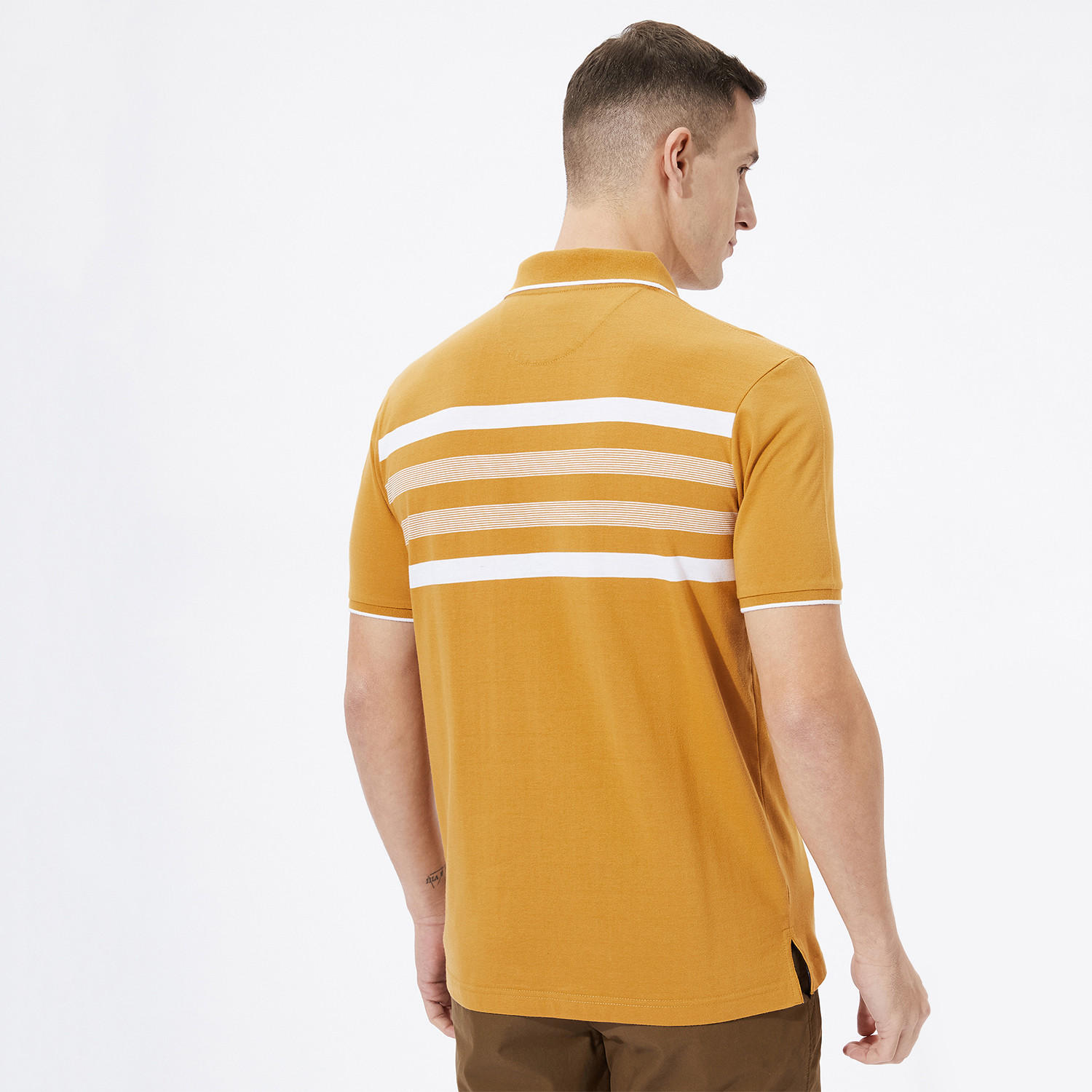 تيشيرت بولو مخطط بأكمام قصيرة من فهرنهايت-men-clothing-tshirtsandpolos-polos-image-4