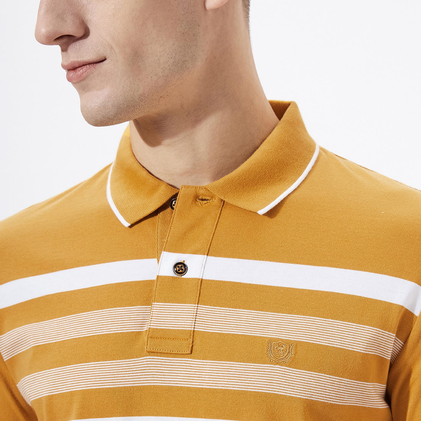 تيشيرت بولو مخطط بأكمام قصيرة من فهرنهايت-men-clothing-tshirtsandpolos-polos-image-5