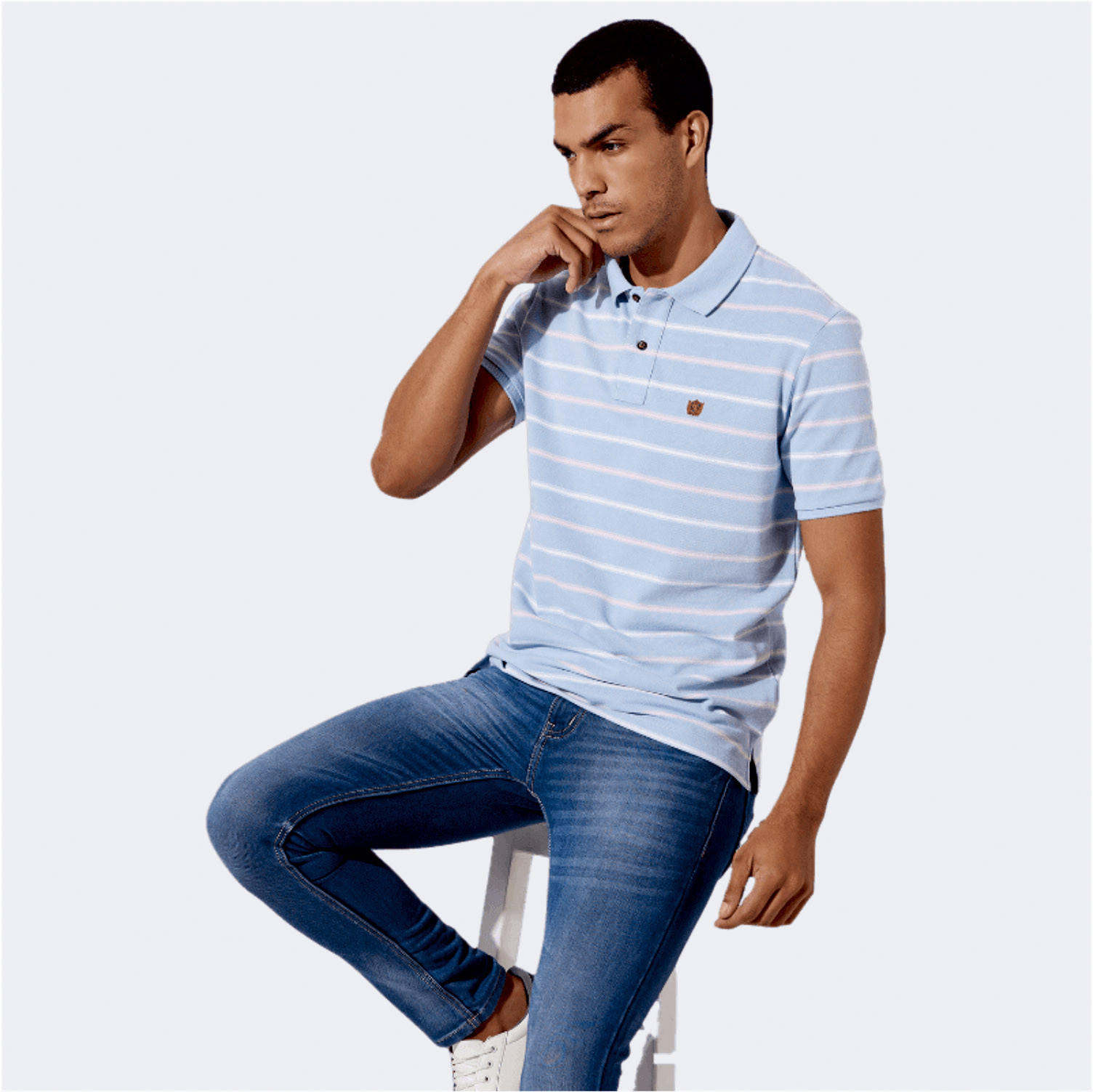 Fahrenheit Striped Polo T-shirt with Short Sleeves-men-clothing-tshirtsandpolos-polos-image-2