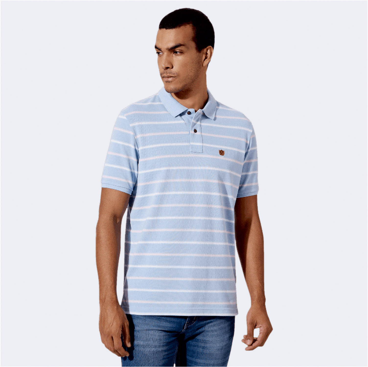 تيشيرت بولو مخطط بأكمام قصيرة من فهرنهايت-men-clothing-tshirtsandpolos-polos-image-3