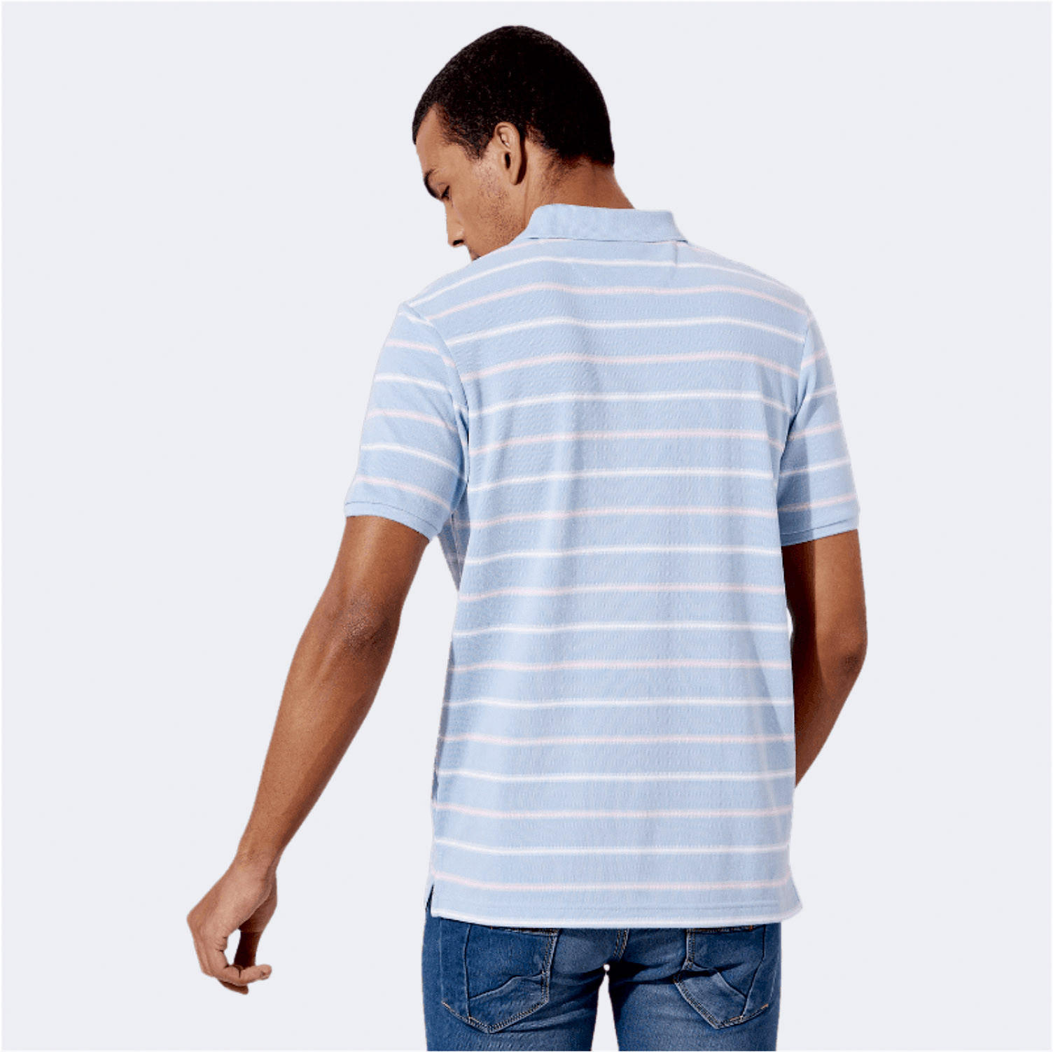 تيشيرت بولو مخطط بأكمام قصيرة من فهرنهايت-men-clothing-tshirtsandpolos-polos-image-4