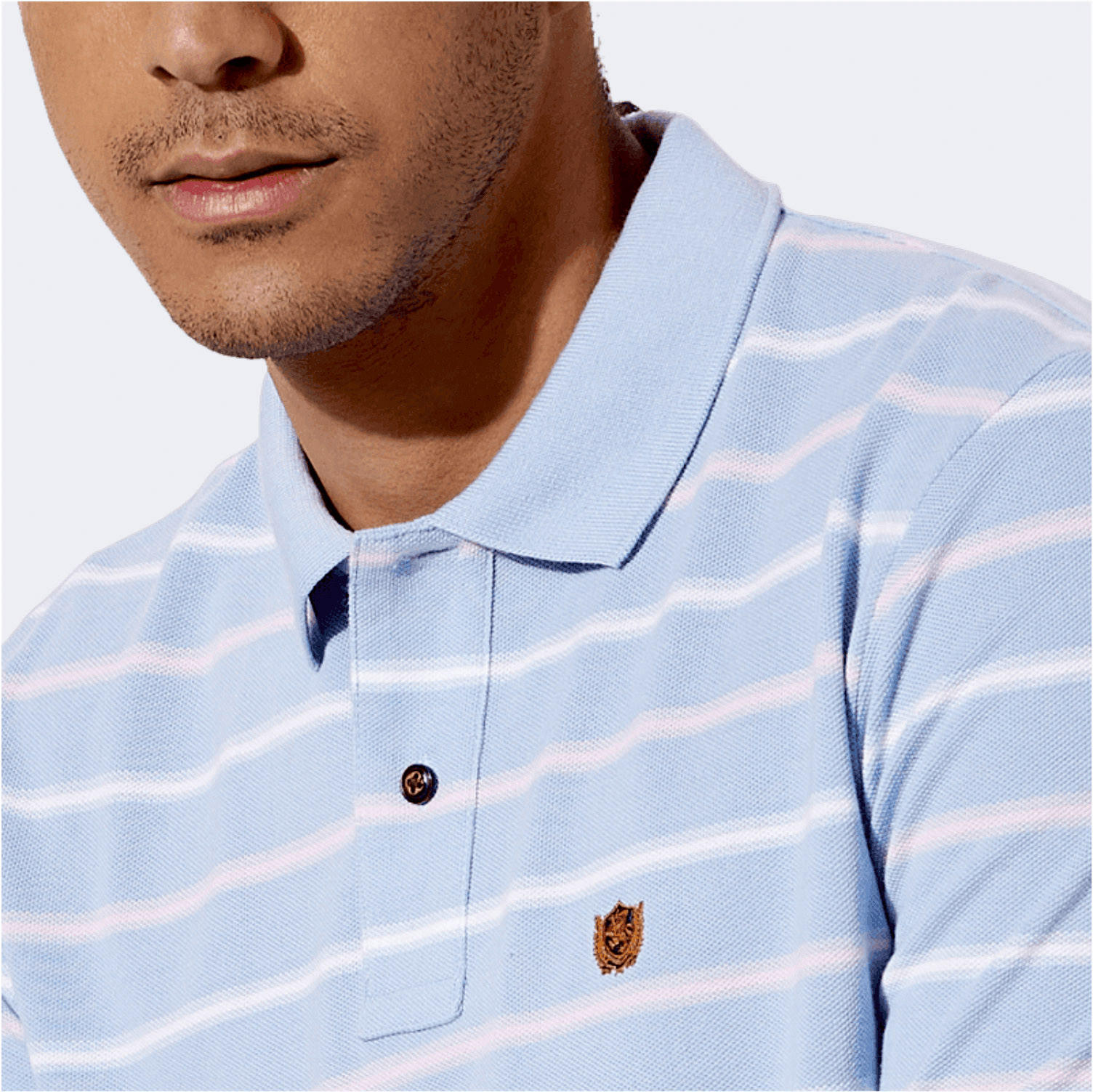 تيشيرت بولو مخطط بأكمام قصيرة من فهرنهايت-men-clothing-tshirtsandpolos-polos-image-5