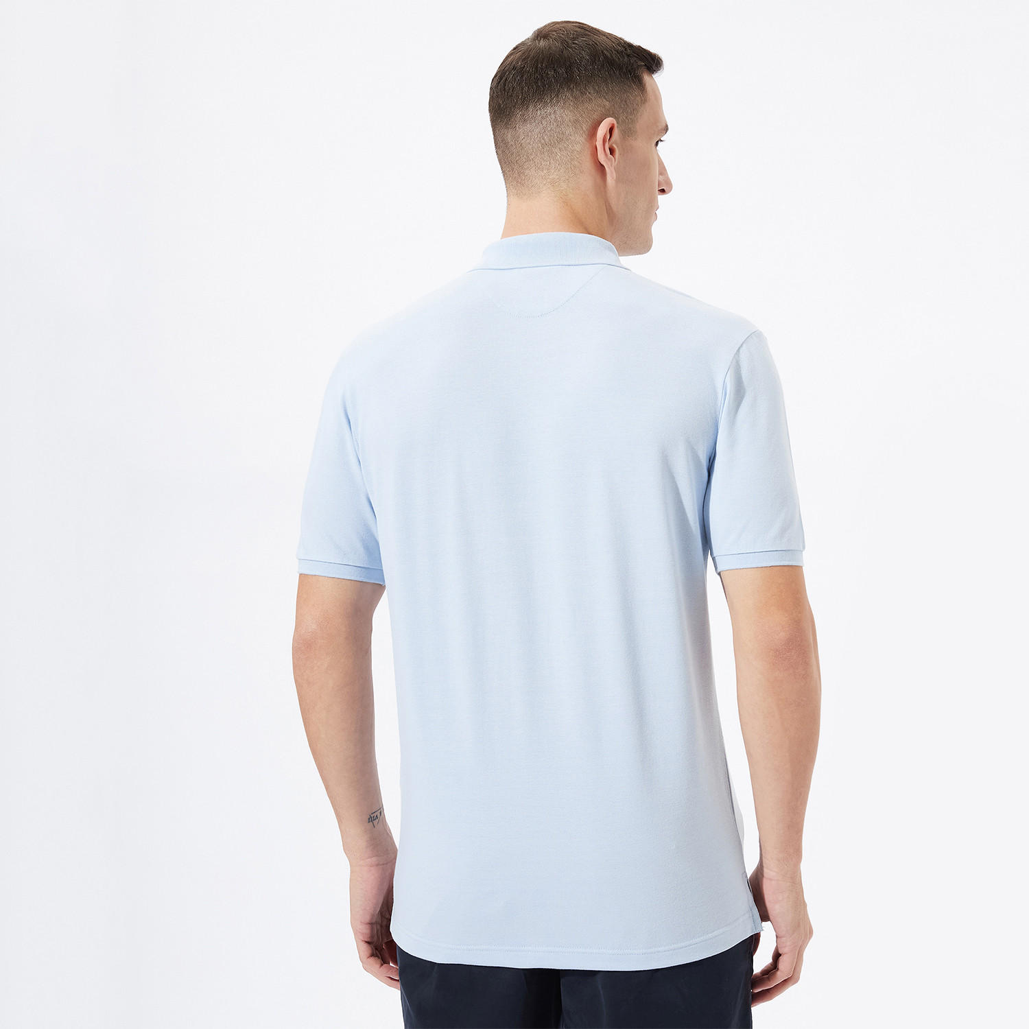 تيشيرت بولو سادة بأكمام قصيرة من فهرنهايت-men-clothing-tshirtsandpolos-polos-image-2