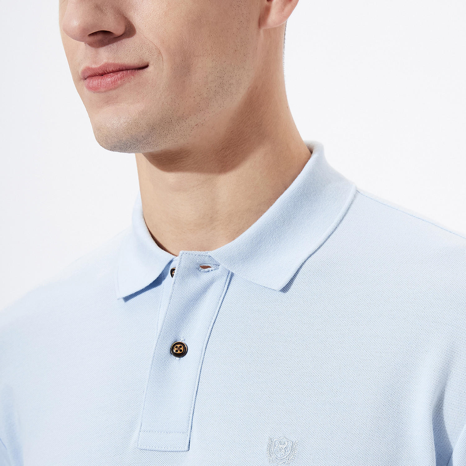 تيشيرت بولو سادة بأكمام قصيرة من فهرنهايت-men-clothing-tshirtsandpolos-polos-image-1