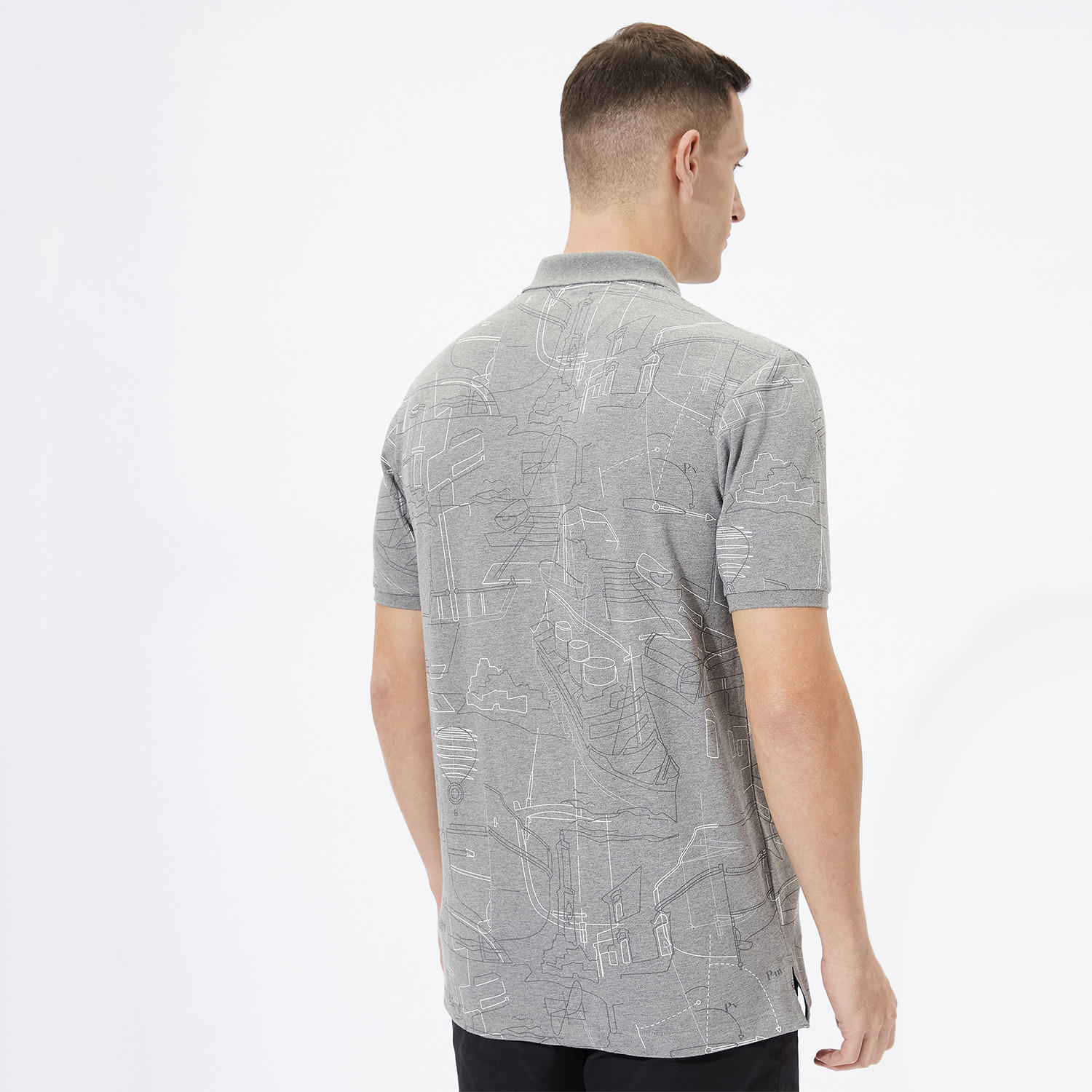 تيشيرت بولو بأكمام قصيرة وطبعات من فهرنهايت-men-clothing-tshirtsandpolos-polos-image-4