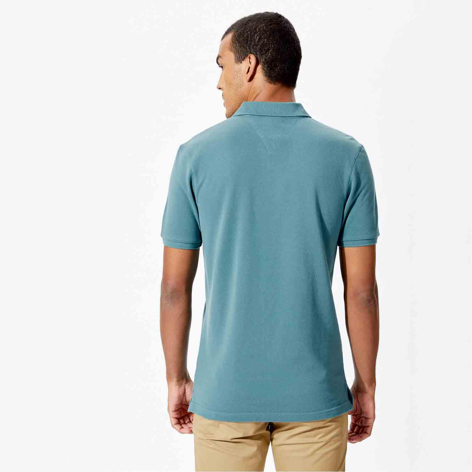 تيشيرت بولو سادة بأكمام قصيرة من فهرنهايت-men-clothing-tshirtsandpolos-polos-image-3