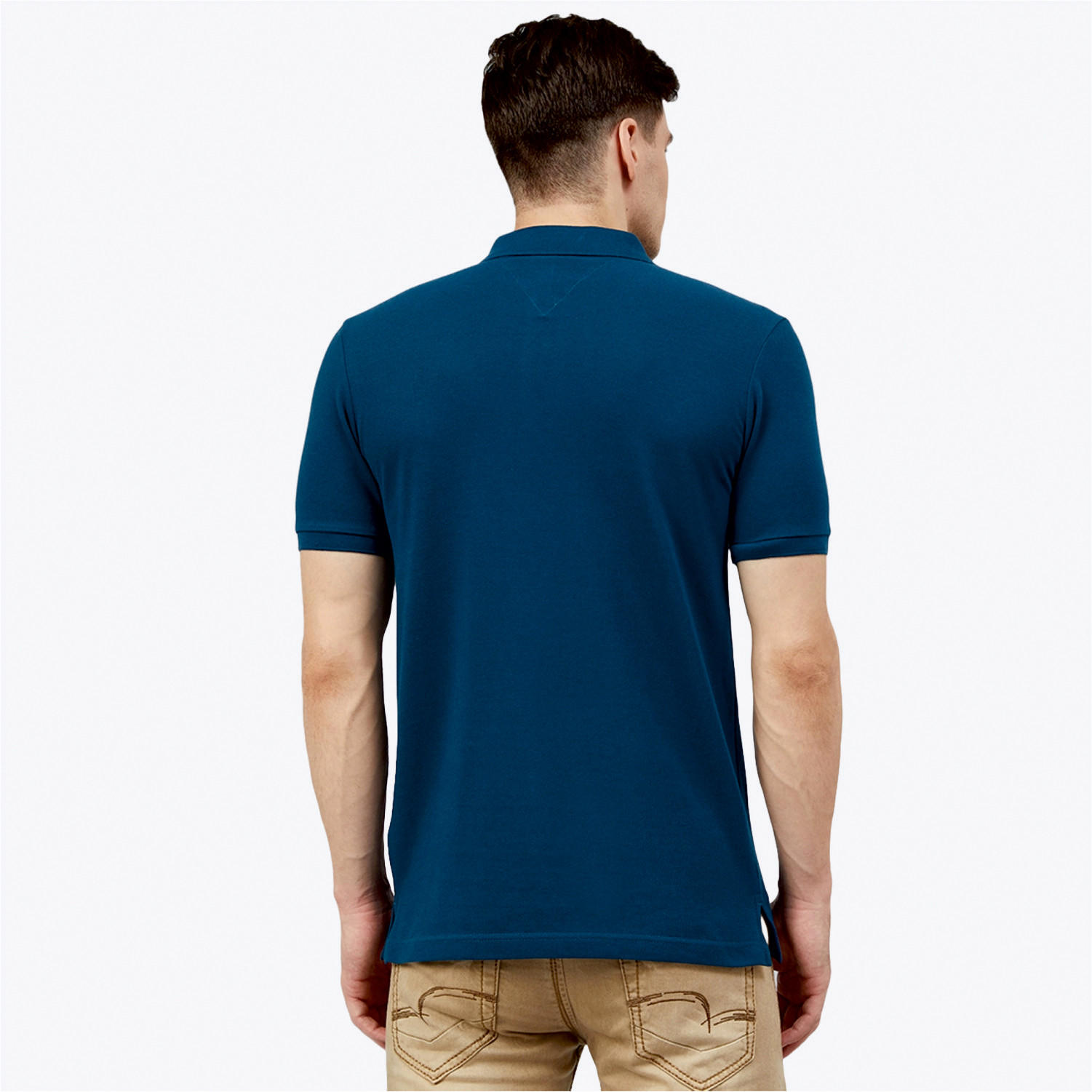 تيشيرت بولو سادة بأكمام قصيرة من فهرنهايت-men-clothing-tshirtsandpolos-polos-image-4