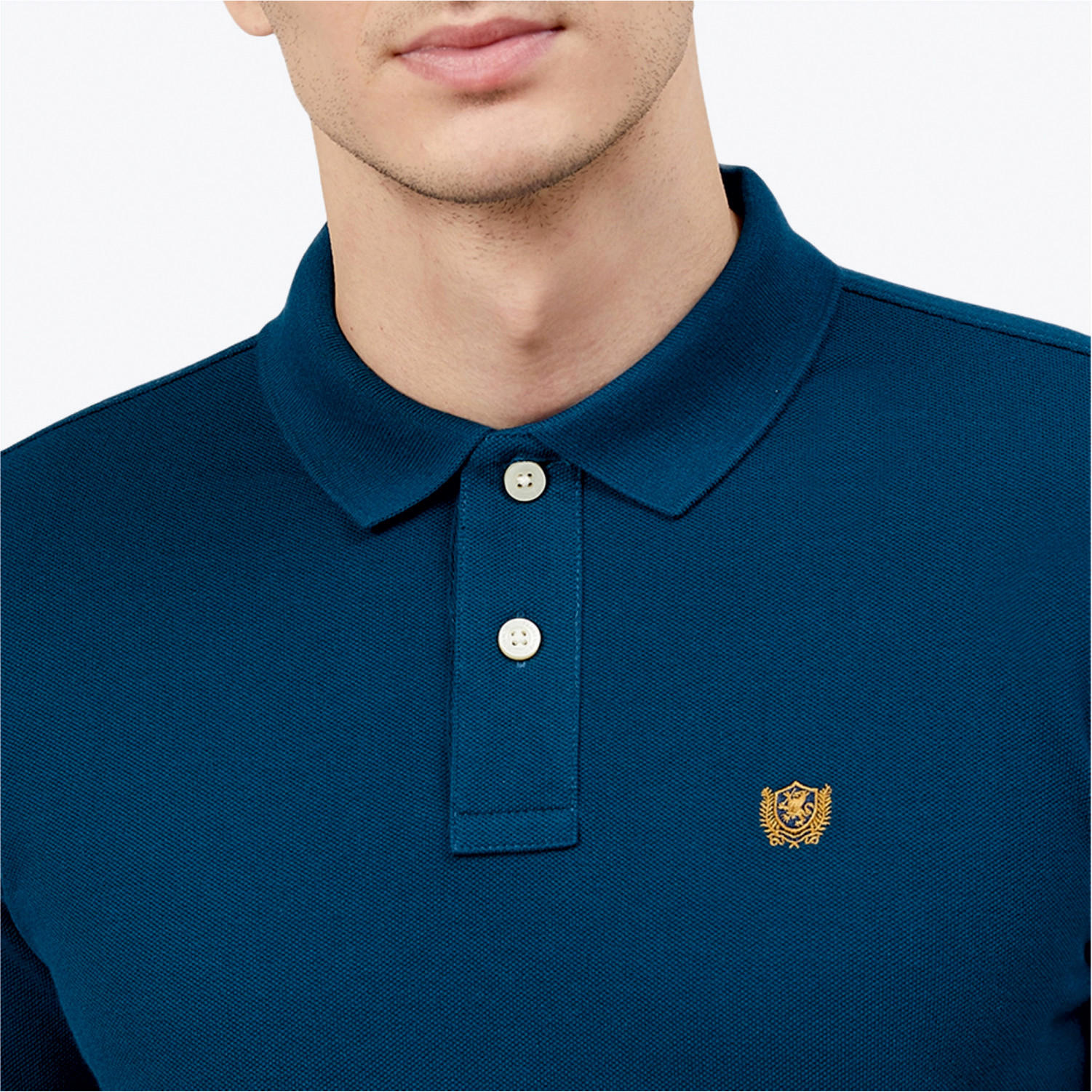 تيشيرت بولو سادة بأكمام قصيرة من فهرنهايت-men-clothing-tshirtsandpolos-polos-image-5