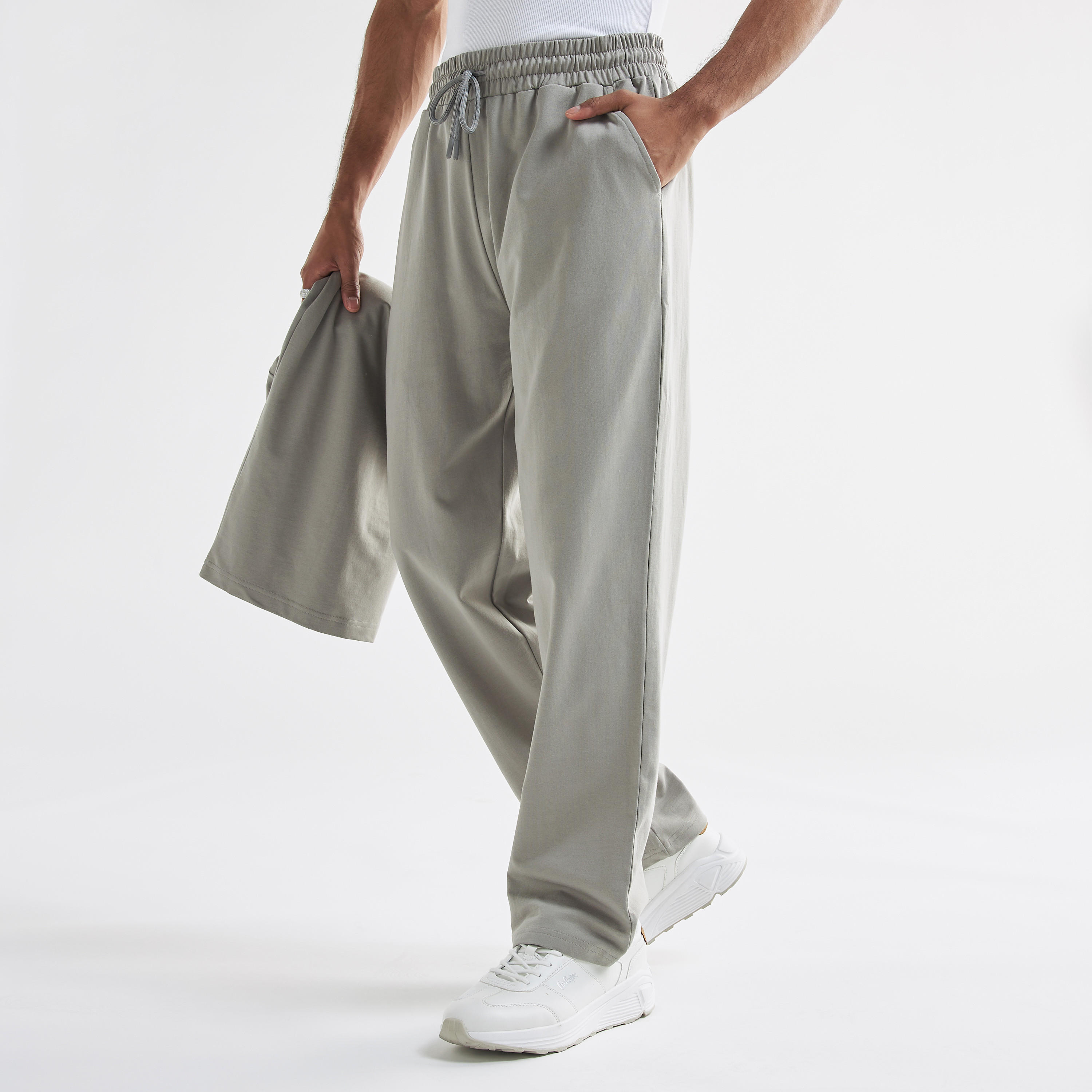 Solid Joggers with Drawstring Closure and Pockets-men-clothing-bottoms-joggers-image-1