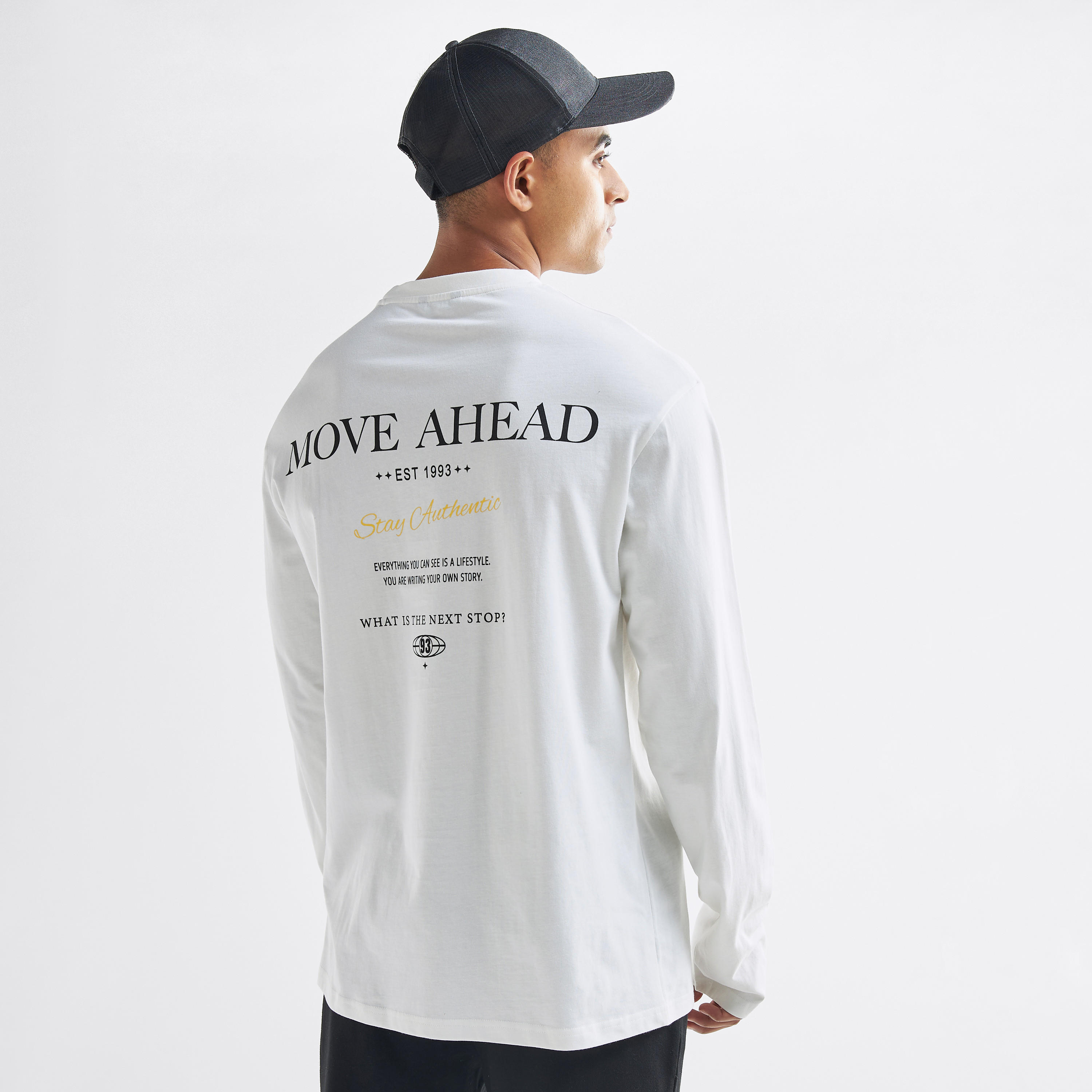 Typography Print Crew Neck T-shirt with Long Sleeves-men-clothing-tshirtsandpolos-tshirts-image-3
