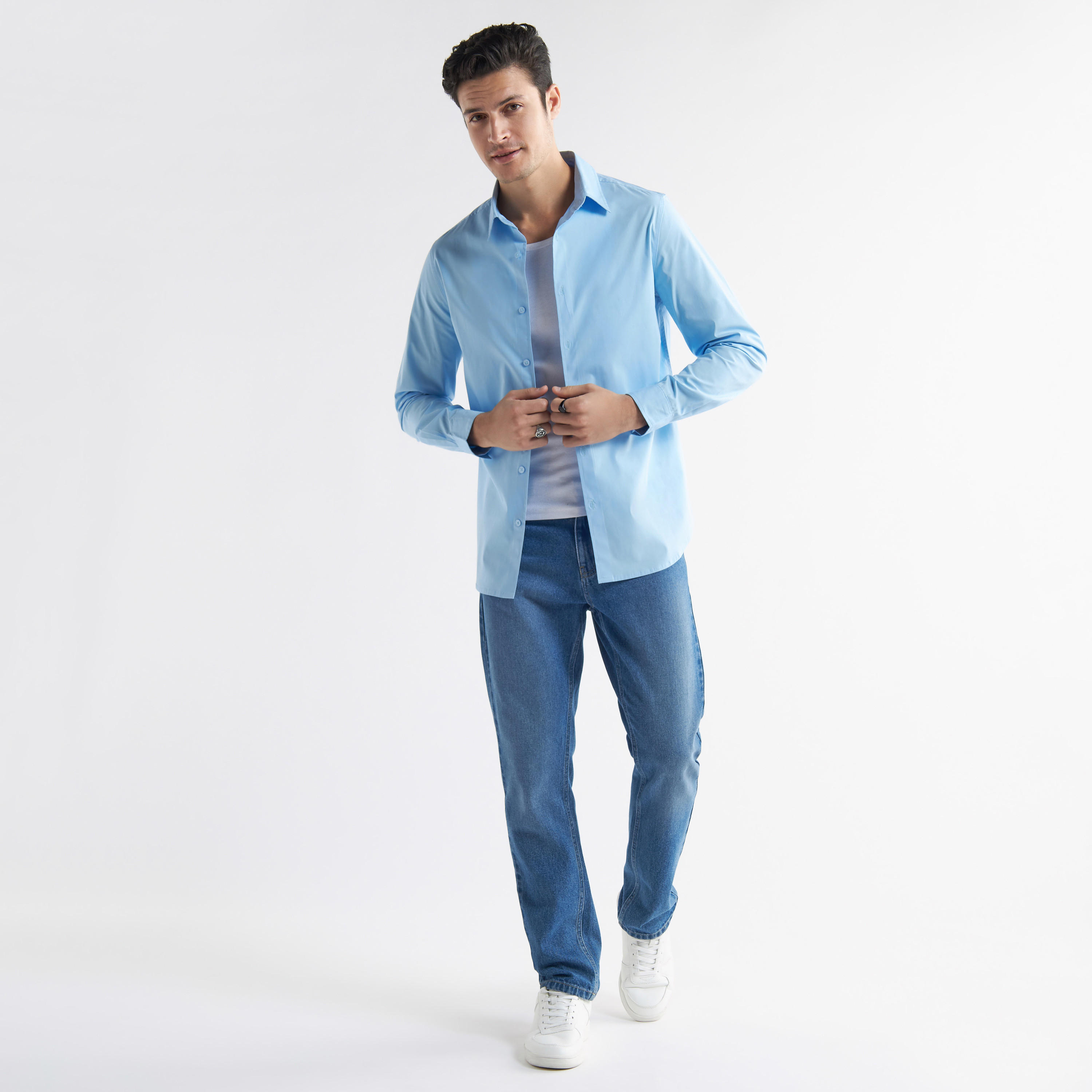 قميص سادة بأكمام طويلة-men-clothing-shirts-image-3