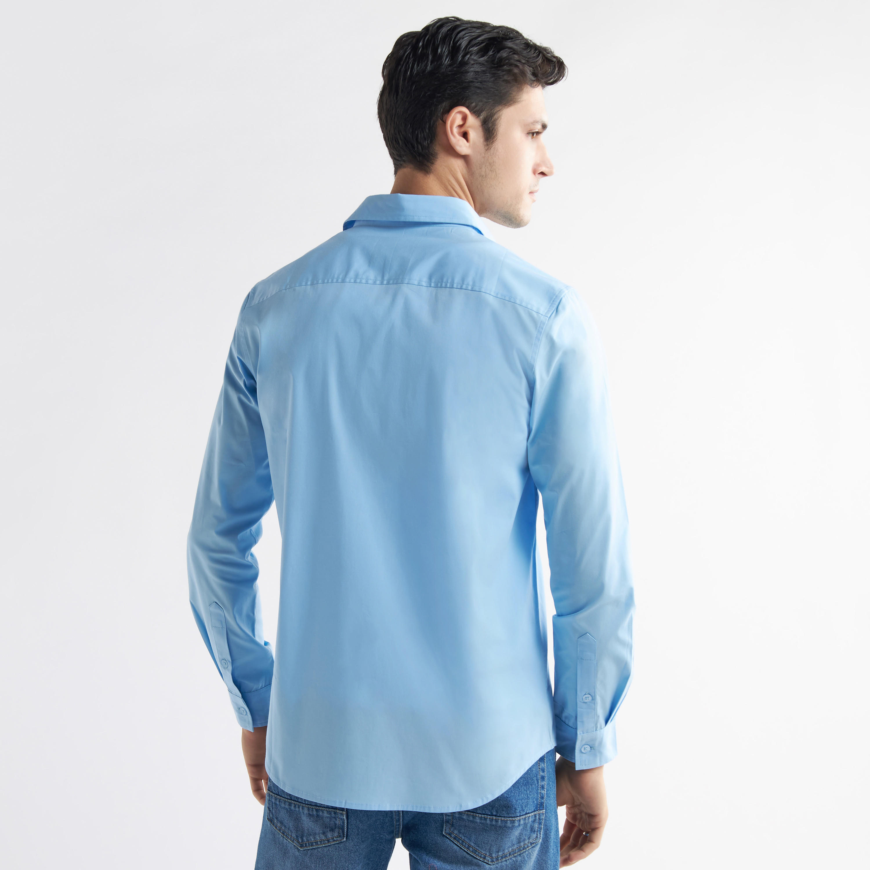 قميص سادة بأكمام طويلة-men-clothing-shirts-image-2