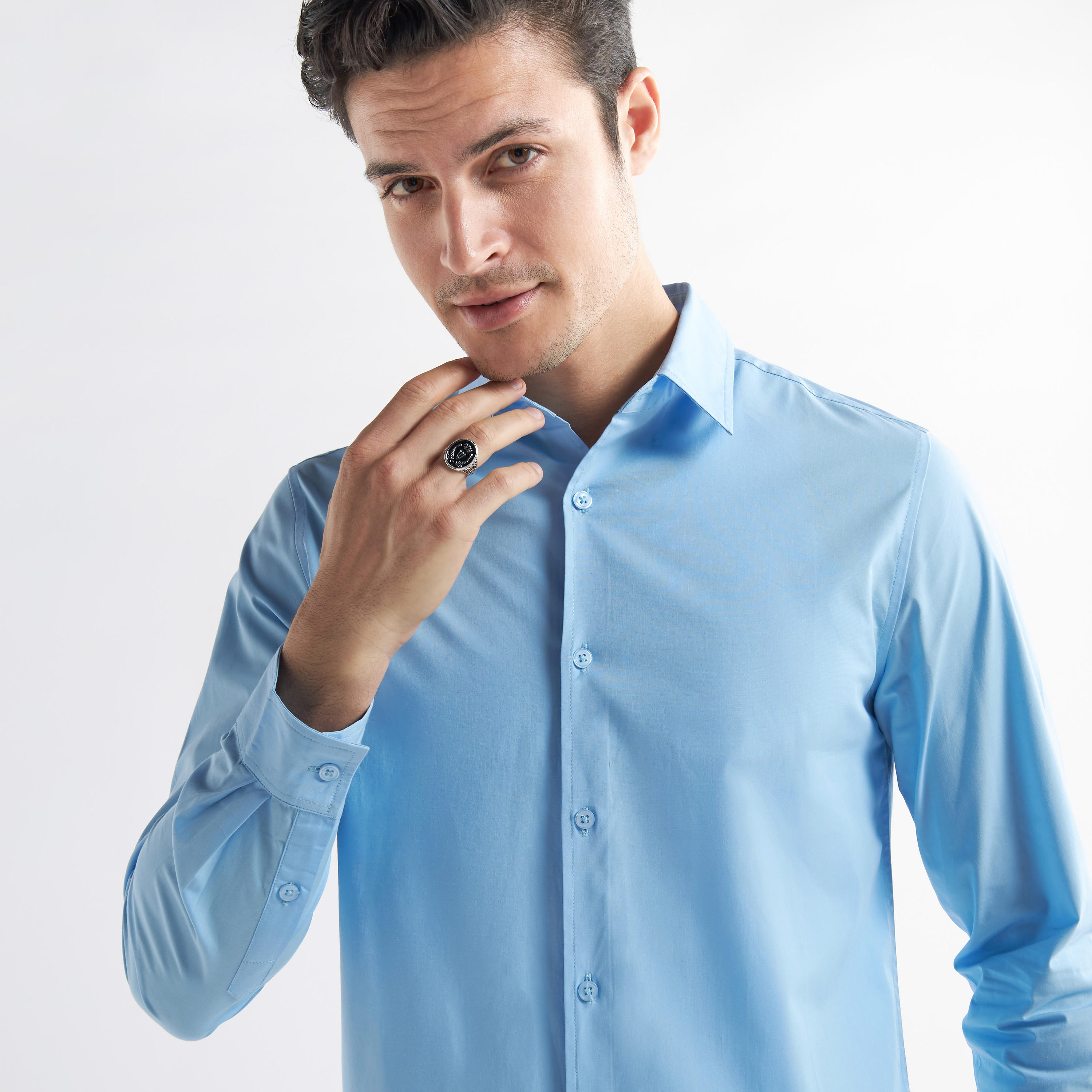 قميص سادة بأكمام طويلة-men-clothing-shirts-image-1