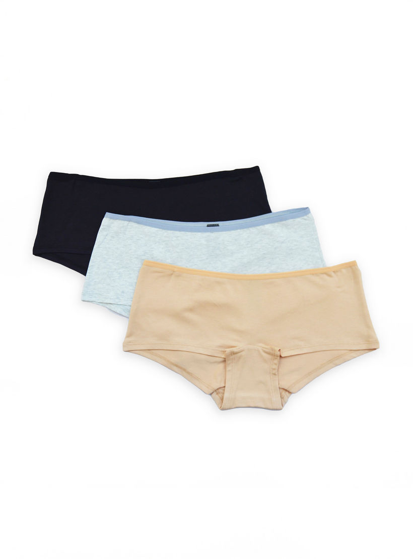 سراويل بوي شورت بخصر مطاطي من آدارايا- طقم من 3 قطع-women-clothing-lingerie-panties-image-7