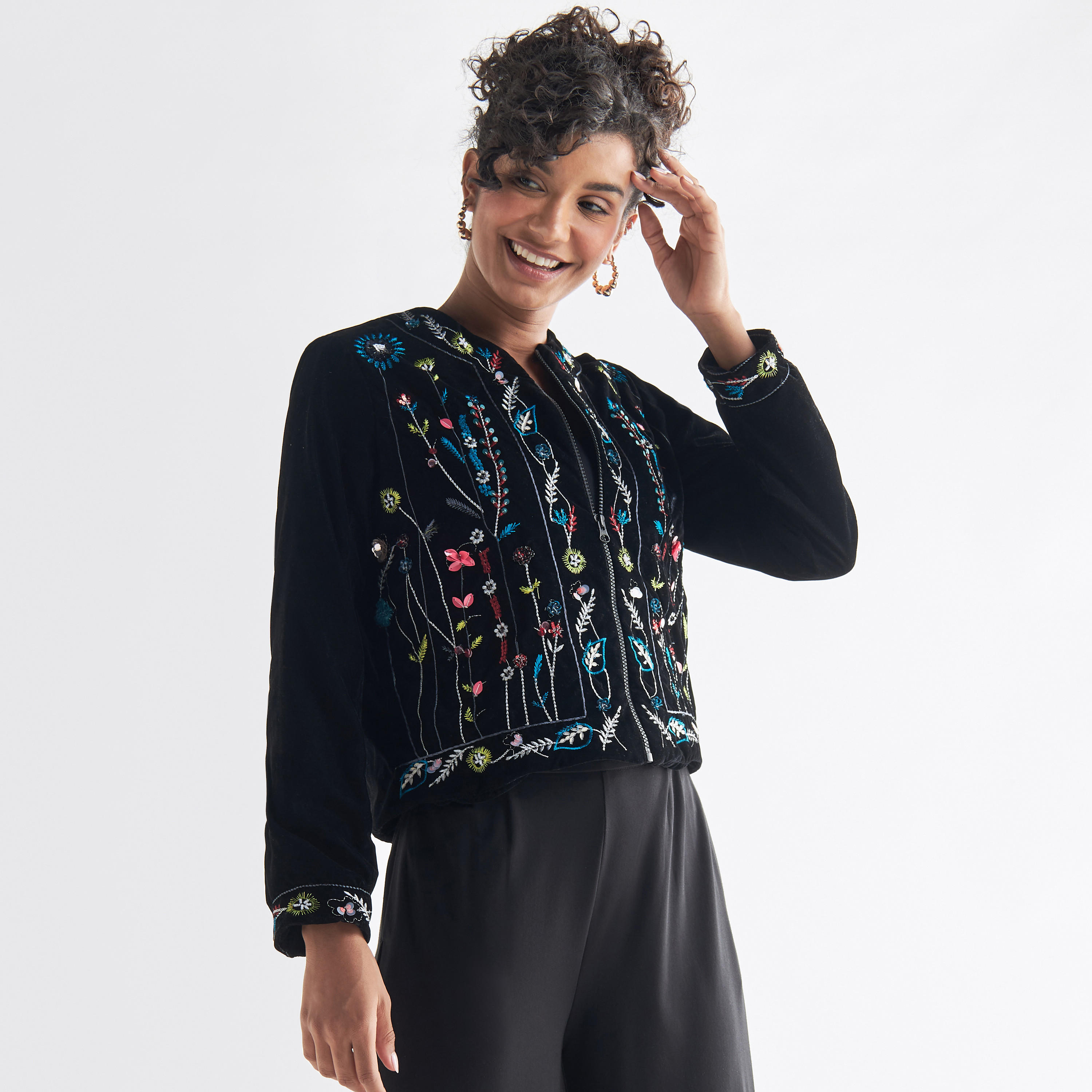 بلوزة مطرزة بسحاب وأكمام طويلة-women-clothing-shirtsandblouses-shirts-image-4
