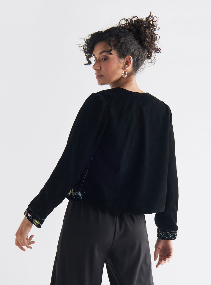 بلوزة مطرزة بسحاب وأكمام طويلة-women-clothing-shirtsandblouses-shirts-image-2