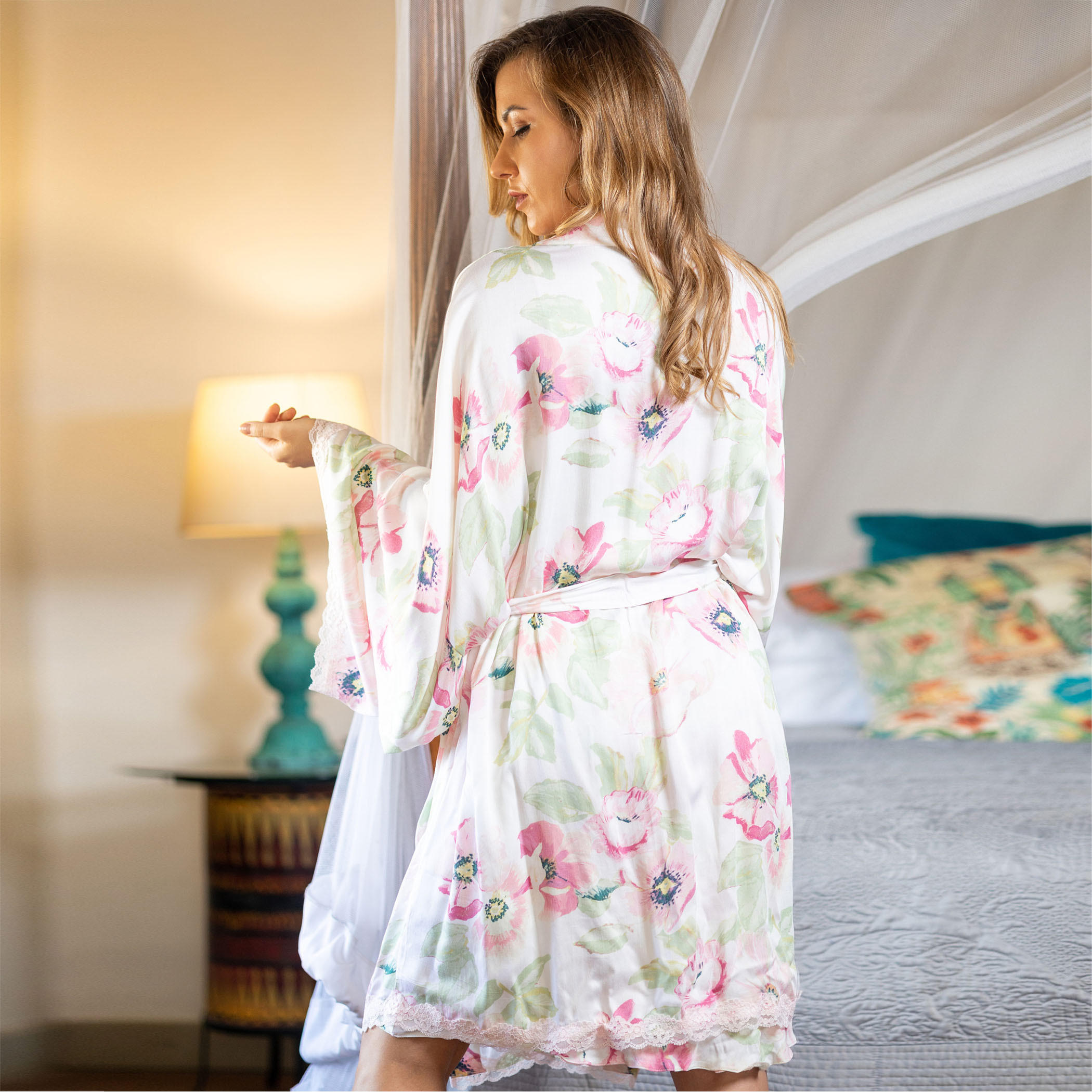 طقم قميص وروب ويلو من آدارايا-women-clothing-nightwear-robes-image-2
