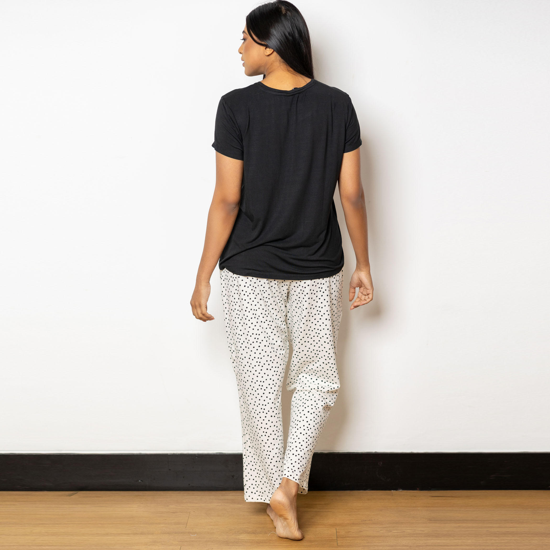 Aadaraya Printed Round Neck T-shirt and Pyjama Set-women-clothing-nightwear-pyjamas-longsets-image-3