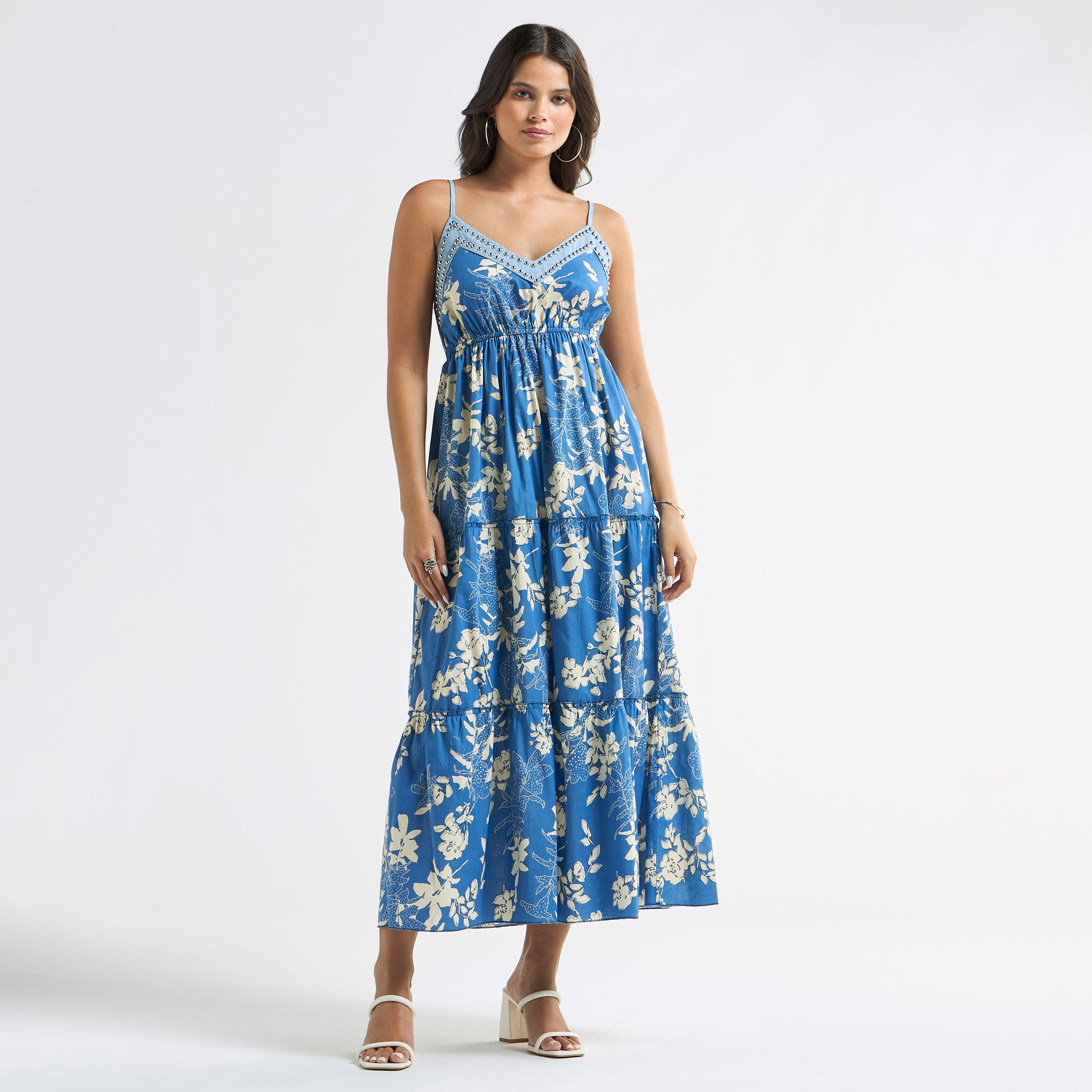 فستان دون أكمام متعدد الطبقات بطبعات زهرية-women-clothing-dresses-image-2