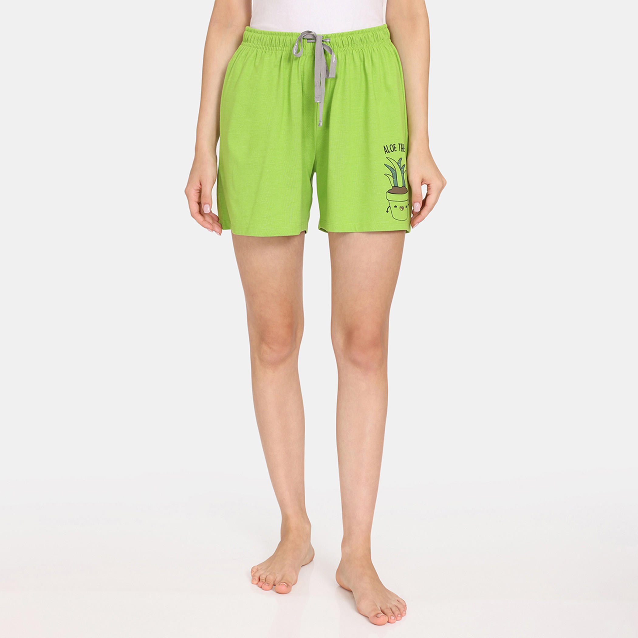 شورتات بطبعات ورباط إغلاق من زيفامي - طقم من قطعتين-women-clothing-nightwear-pyjamas-bottoms-image-4