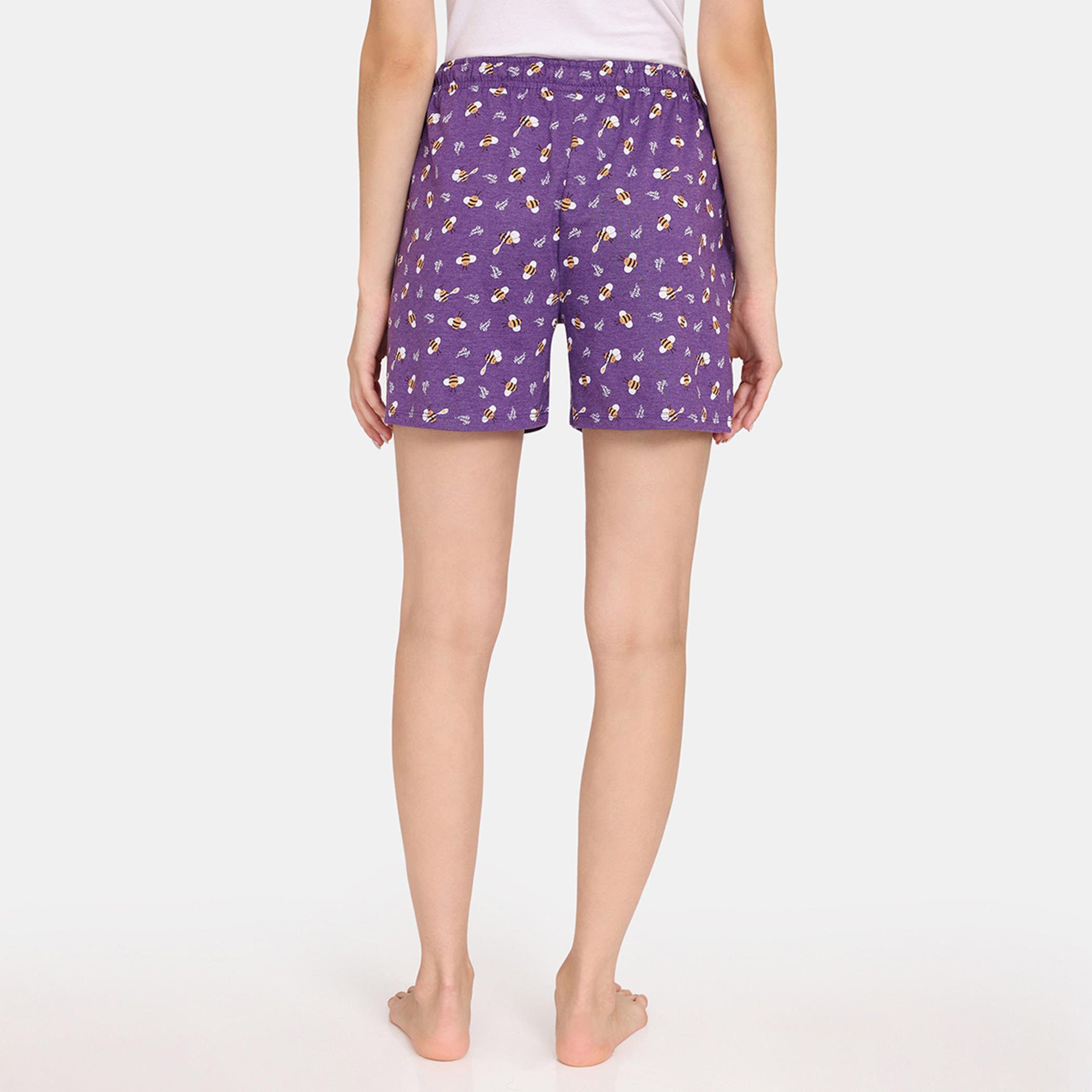 شورتات بطبعات ورباط إغلاق من زيفامي - طقم من قطعتين-women-clothing-nightwear-pyjamas-bottoms-image-6