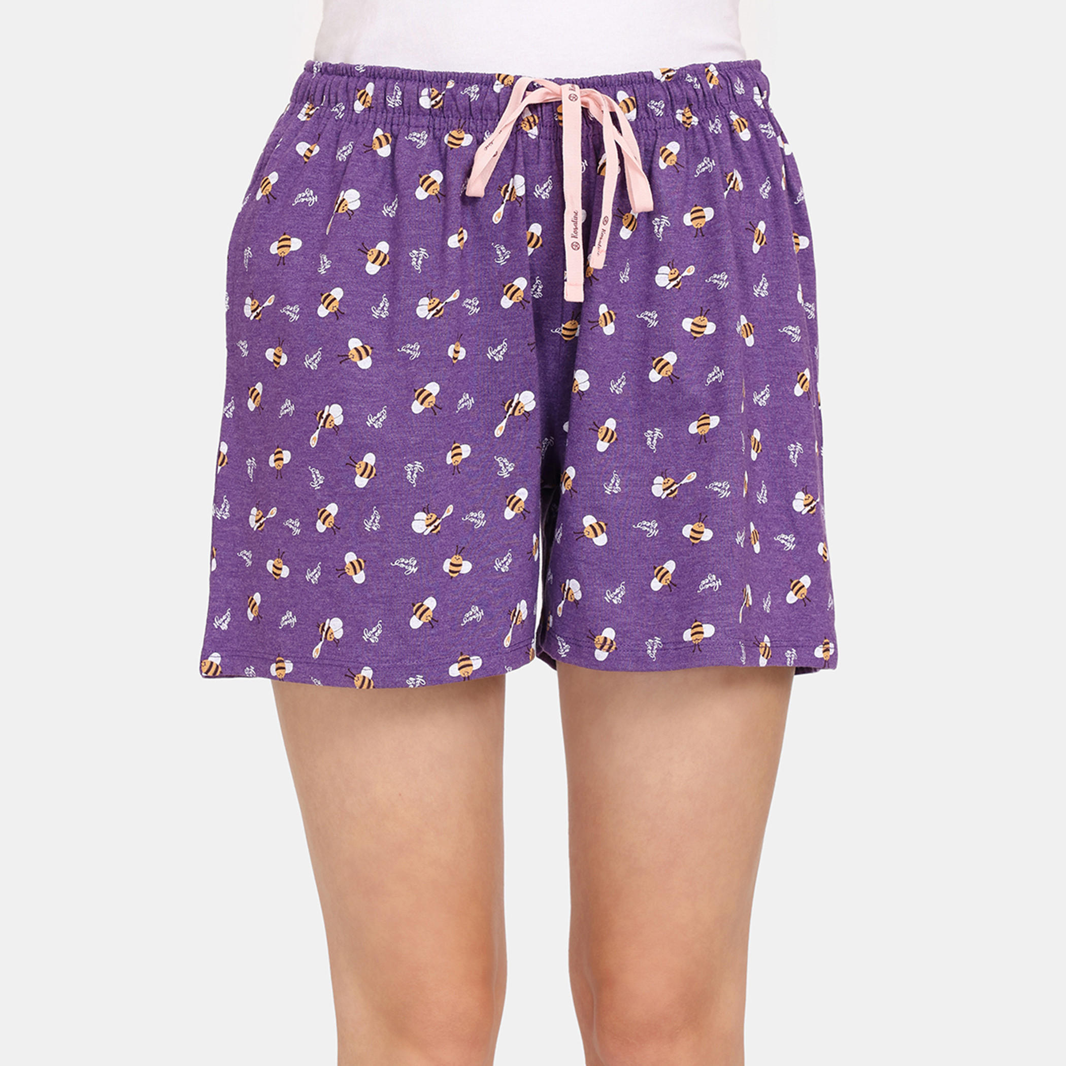 شورتات بطبعات ورباط إغلاق من زيفامي - طقم من قطعتين-women-clothing-nightwear-pyjamas-bottoms-image-8
