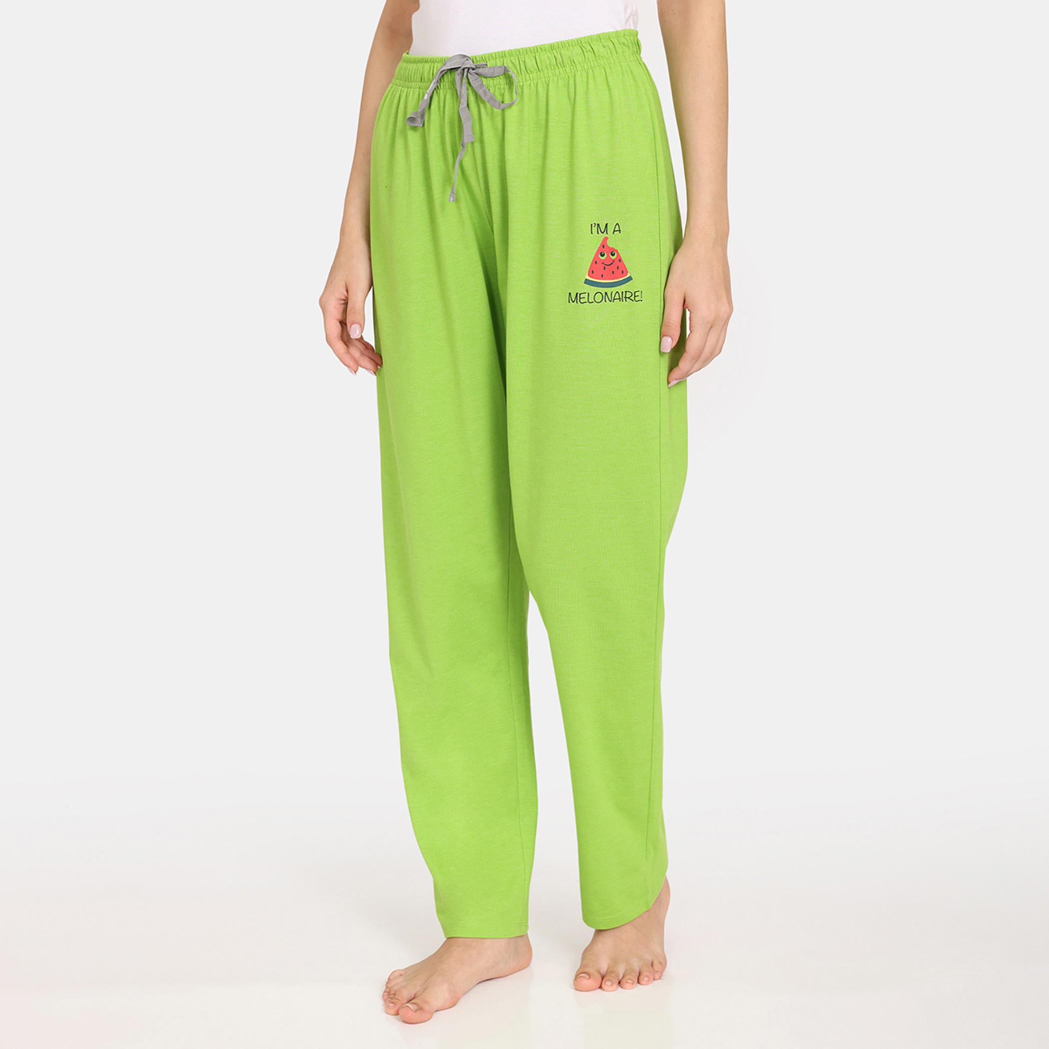 بنطلونات بيجاما برباط إغلاق وطبعات من زيفامي - طقم من قطعتن-women-clothing-nightwear-pyjamas-bottoms-image-5