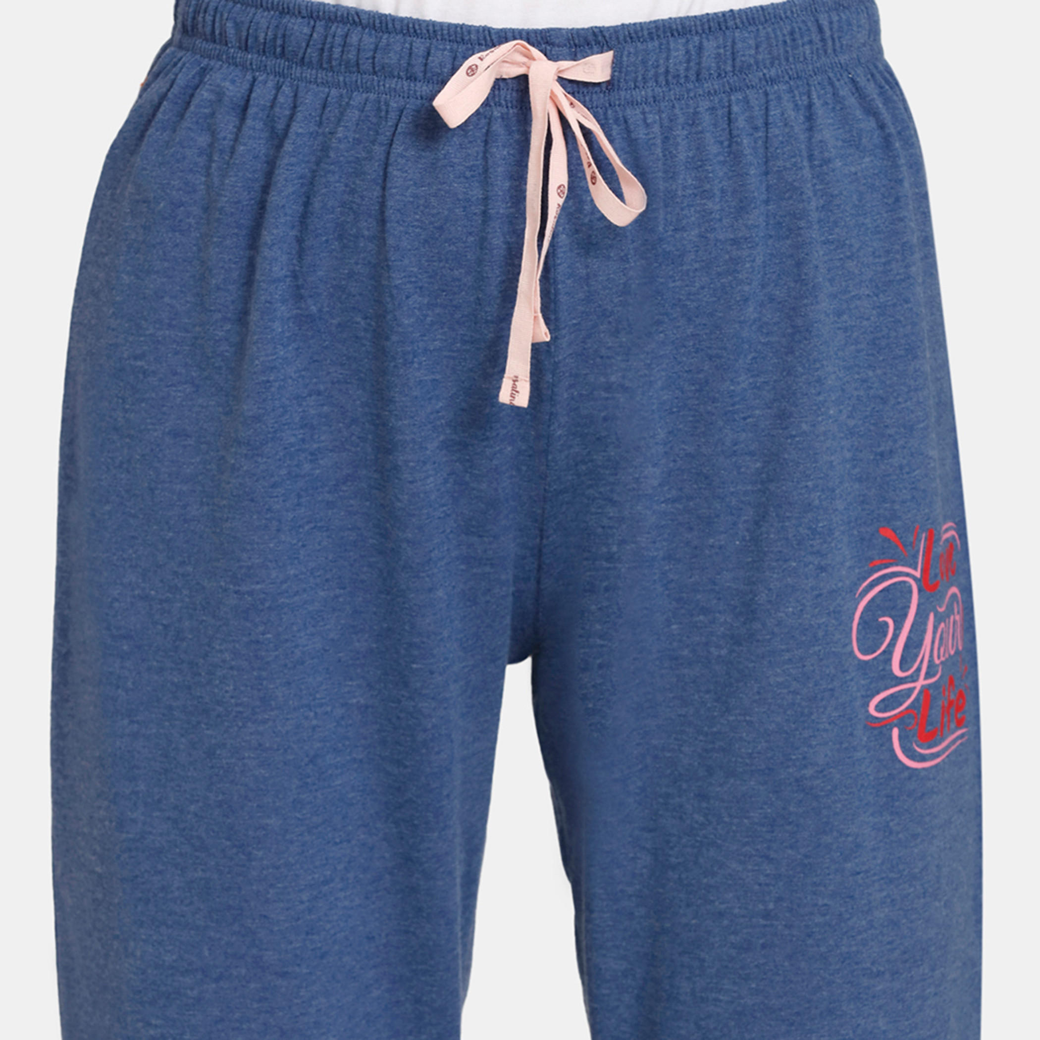 بنطلونات بيجاما برباط إغلاق وطبعات من زيفامي - طقم من قطعتين-women-clothing-nightwear-pyjamas-bottoms-image-3