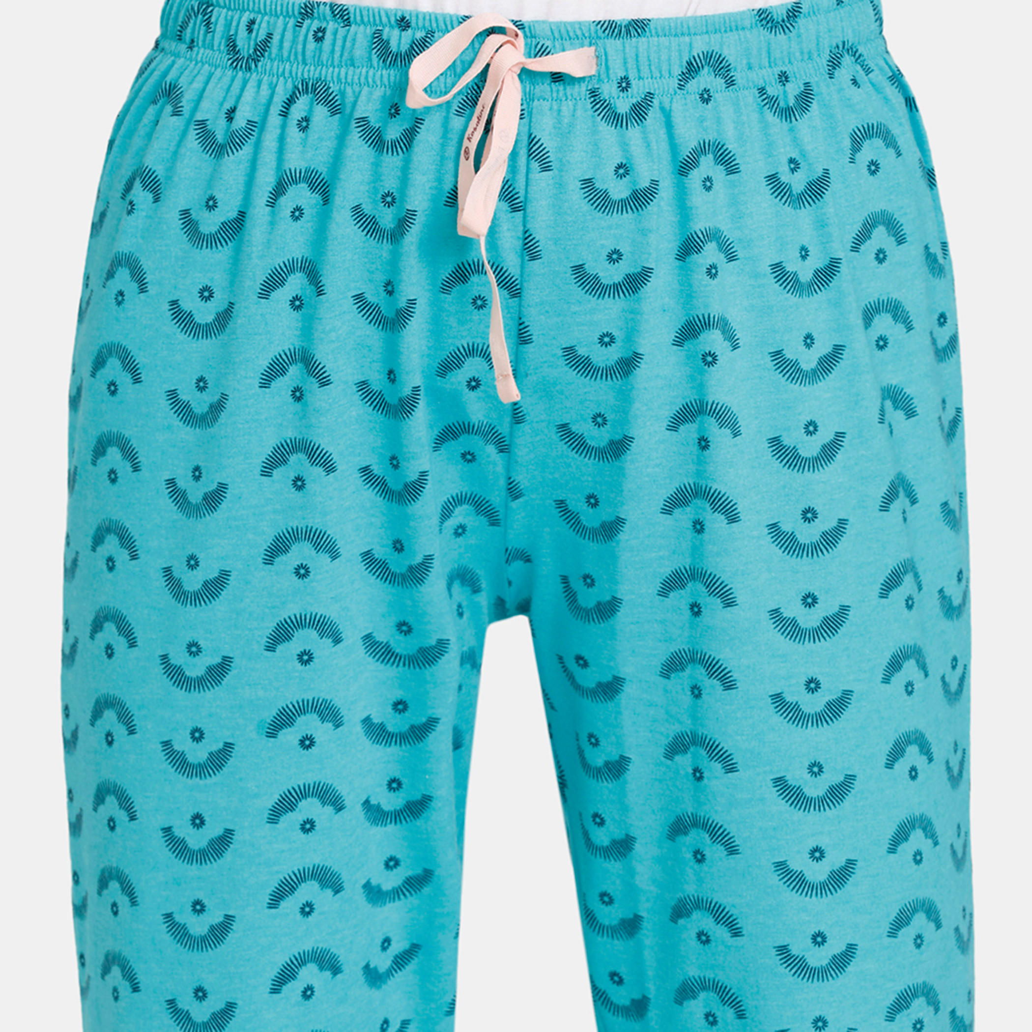 بنطلونات بيجاما برباط إغلاق وطبعات من زيفامي - طقم من قطعتين-women-clothing-nightwear-pyjamas-bottoms-image-8