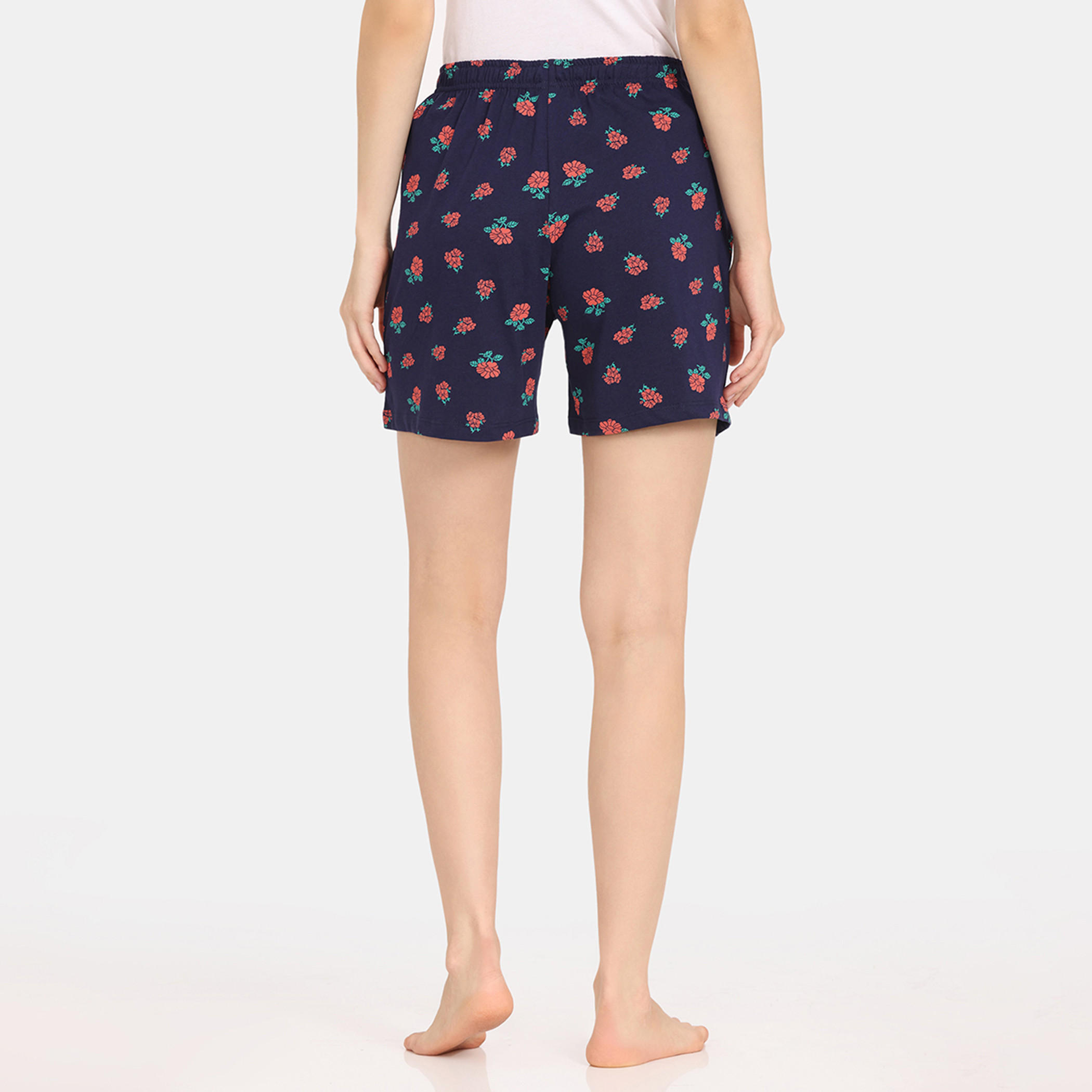 شورت بطبعات زهرية ورباط إغلاق من زيفامي - طقم من قطعتين-women-clothing-nightwear-pyjamas-bottoms-image-11