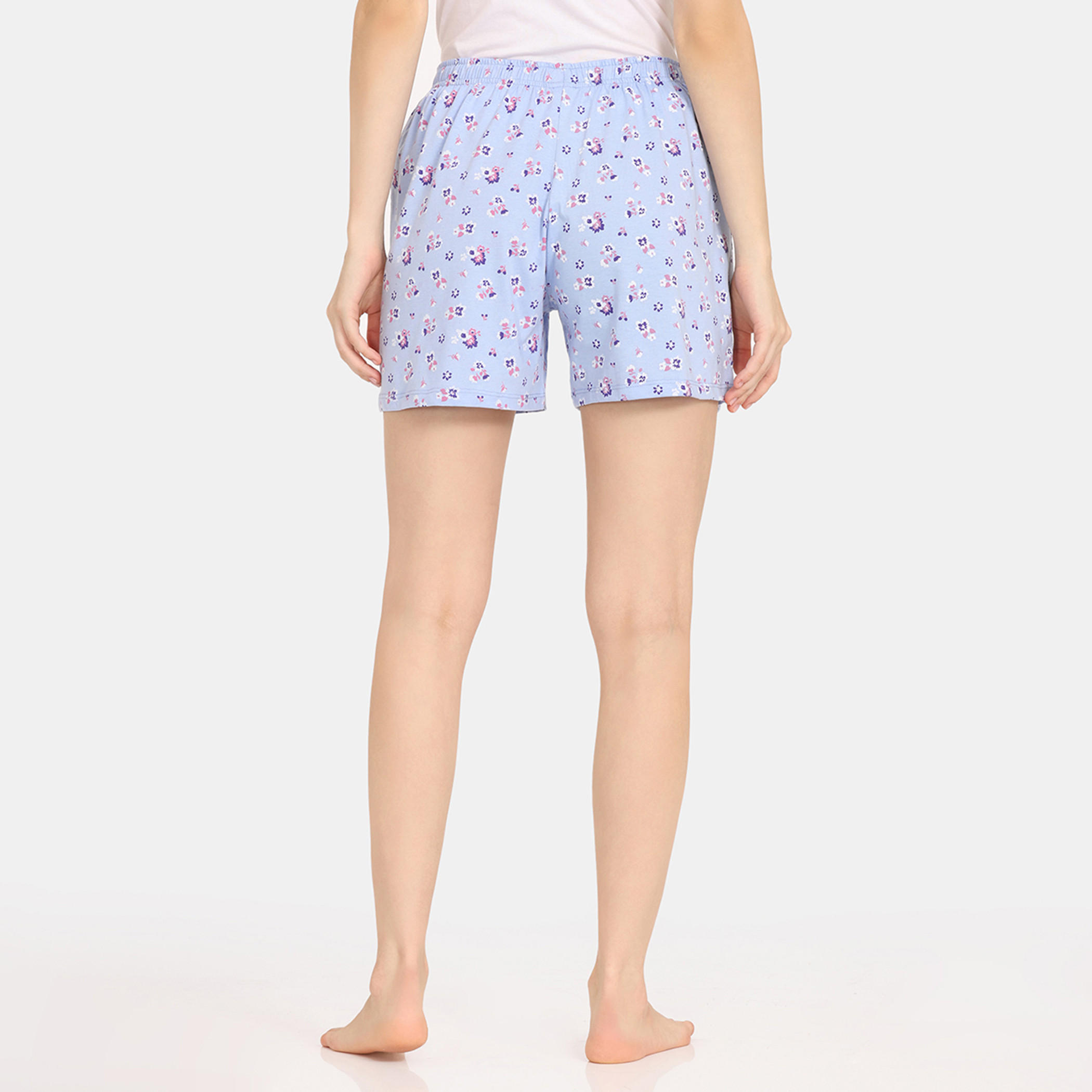 شورت بطبعات زهرية ورباط إغلاق من زيفامي - طقم من قطعتين-women-clothing-nightwear-pyjamas-bottoms-image-22