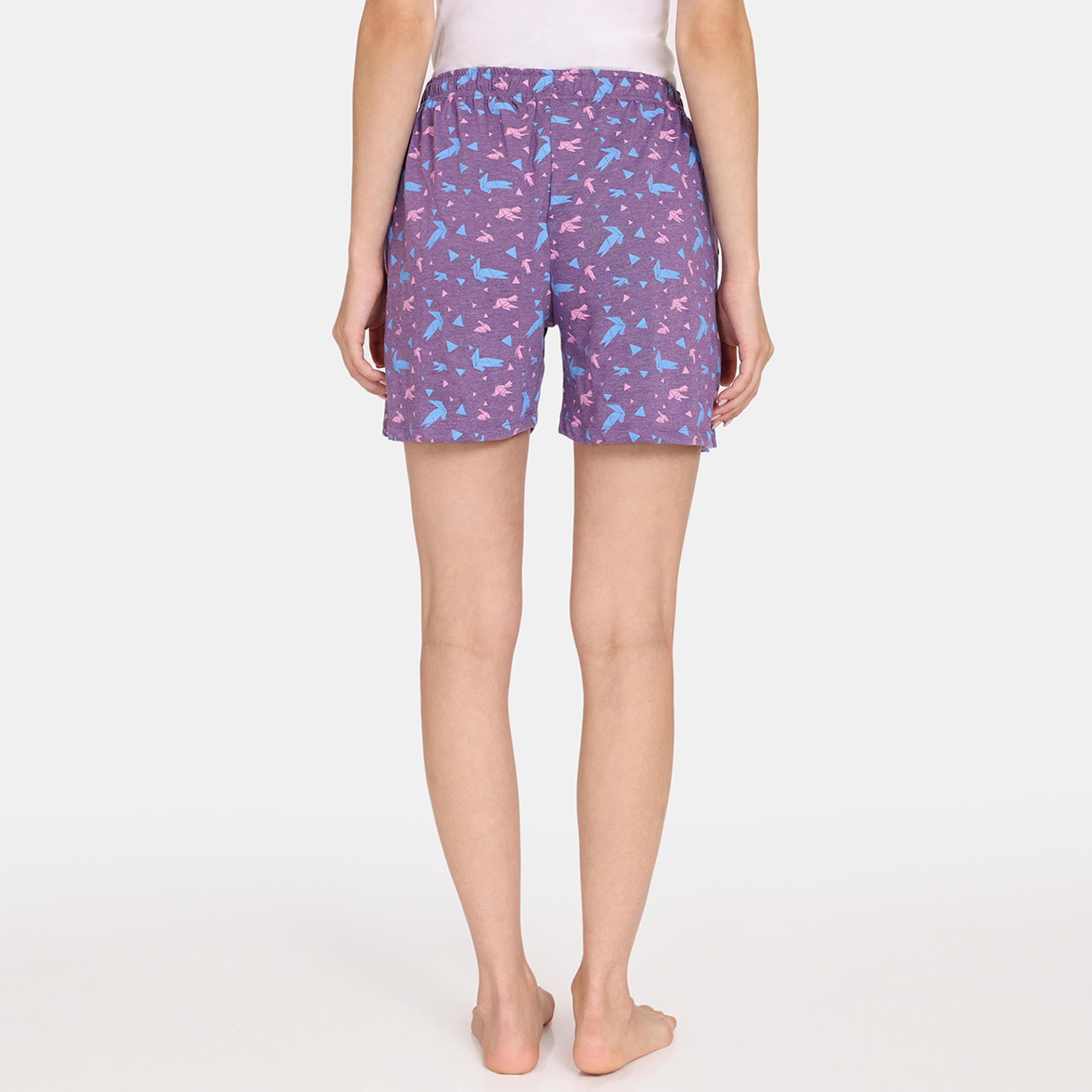 شورت بطبعات زهرية ورباط إغلاق من زيفامي - طقم من قطعتين-women-clothing-nightwear-pyjamas-bottoms-image-33