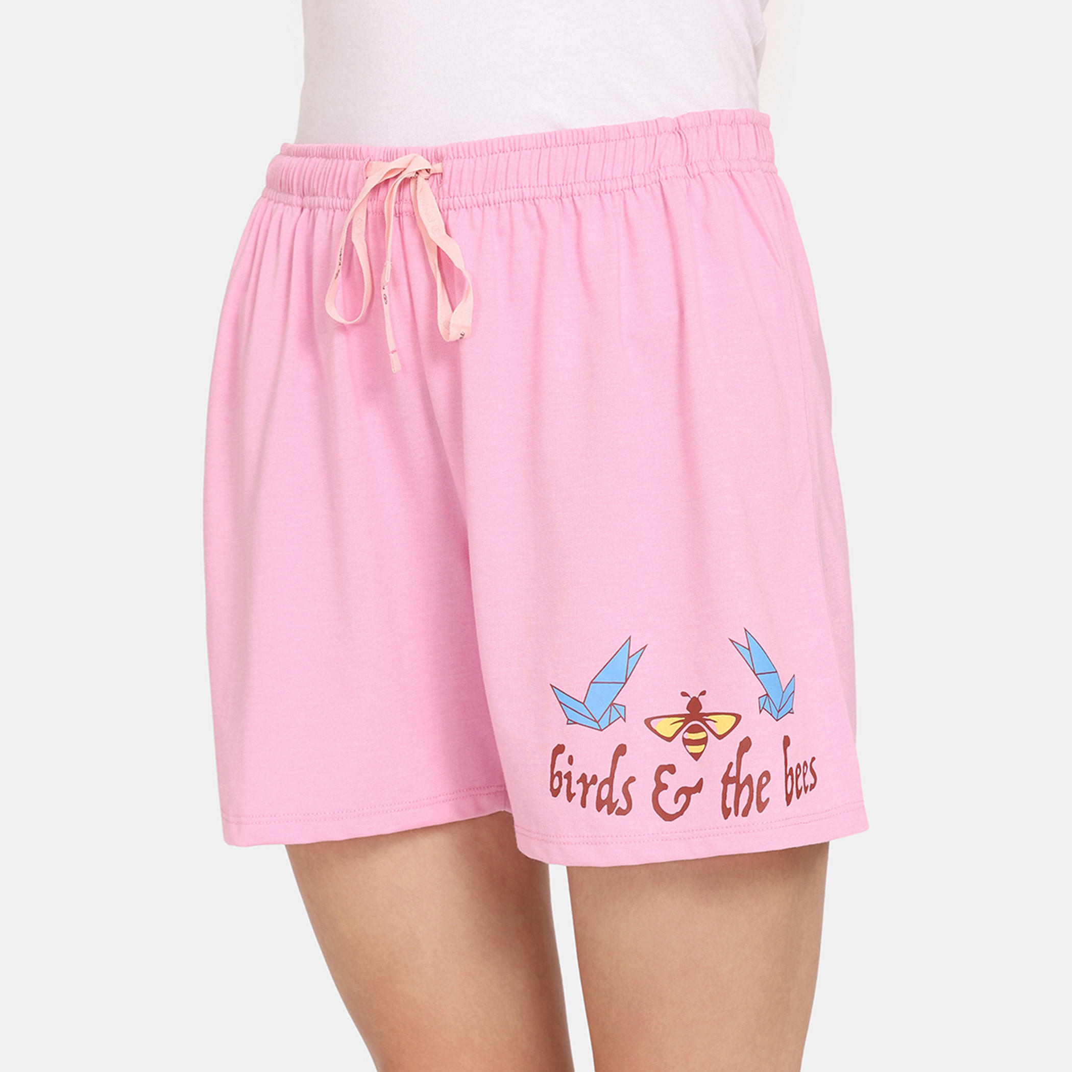 شورت بطبعات زهرية ورباط إغلاق من زيفامي - طقم من قطعتين-women-clothing-nightwear-pyjamas-bottoms-image-30
