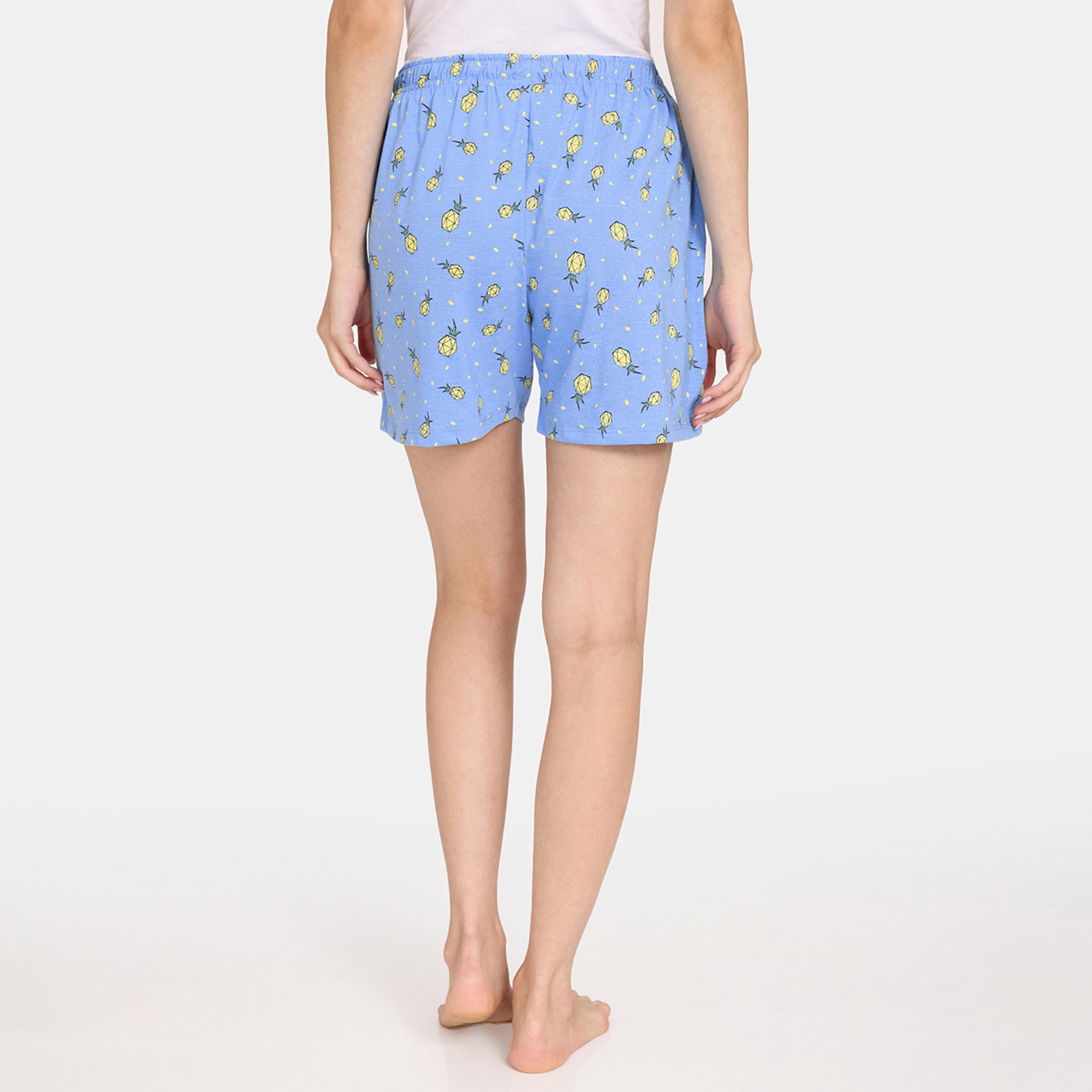 شورت بطبعات زهرية ورباط إغلاق من زيفامي - طقم من قطعتين-women-clothing-nightwear-pyjamas-bottoms-image-44