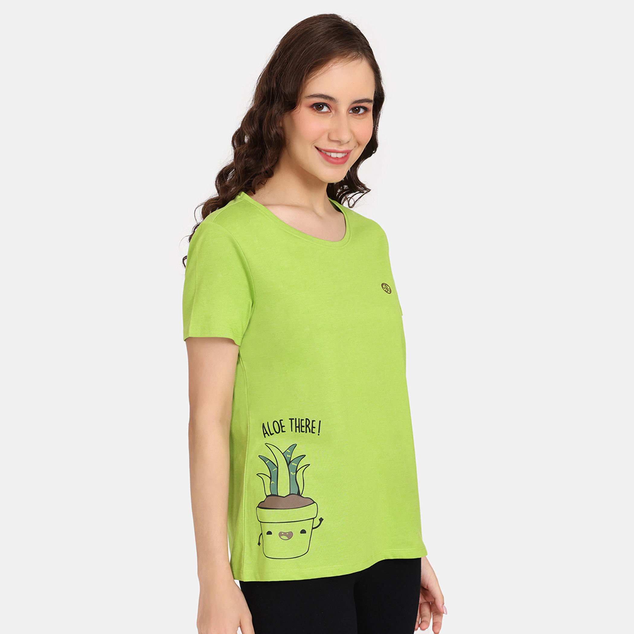 تيشيرتات بأكمام قصيرة وطبعات من زيفامي - طقم من قطعتين-women-clothing-nightwear-pyjamas-tops-image-5