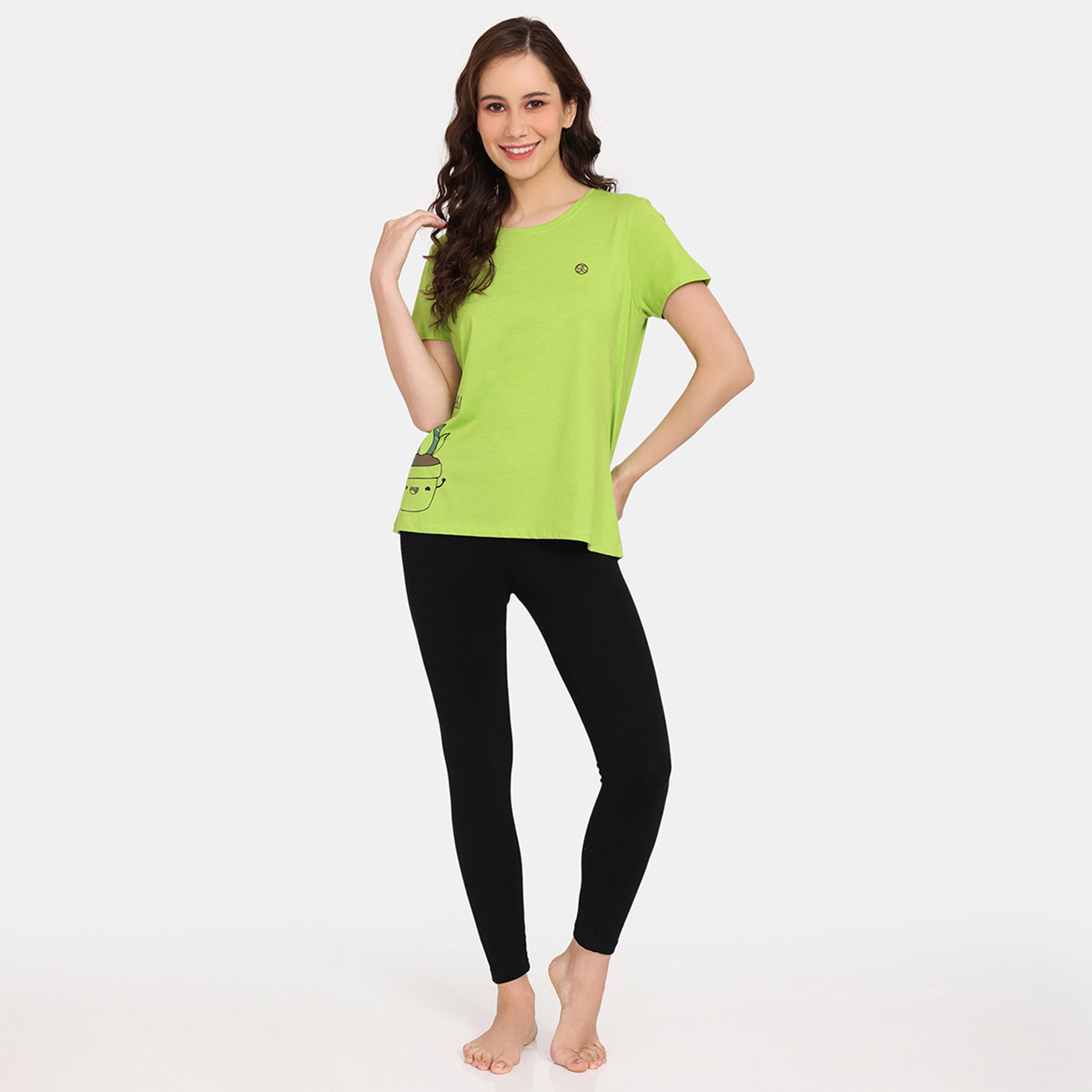 تيشيرتات بأكمام قصيرة وطبعات من زيفامي - طقم من قطعتين-women-clothing-nightwear-pyjamas-tops-image-7