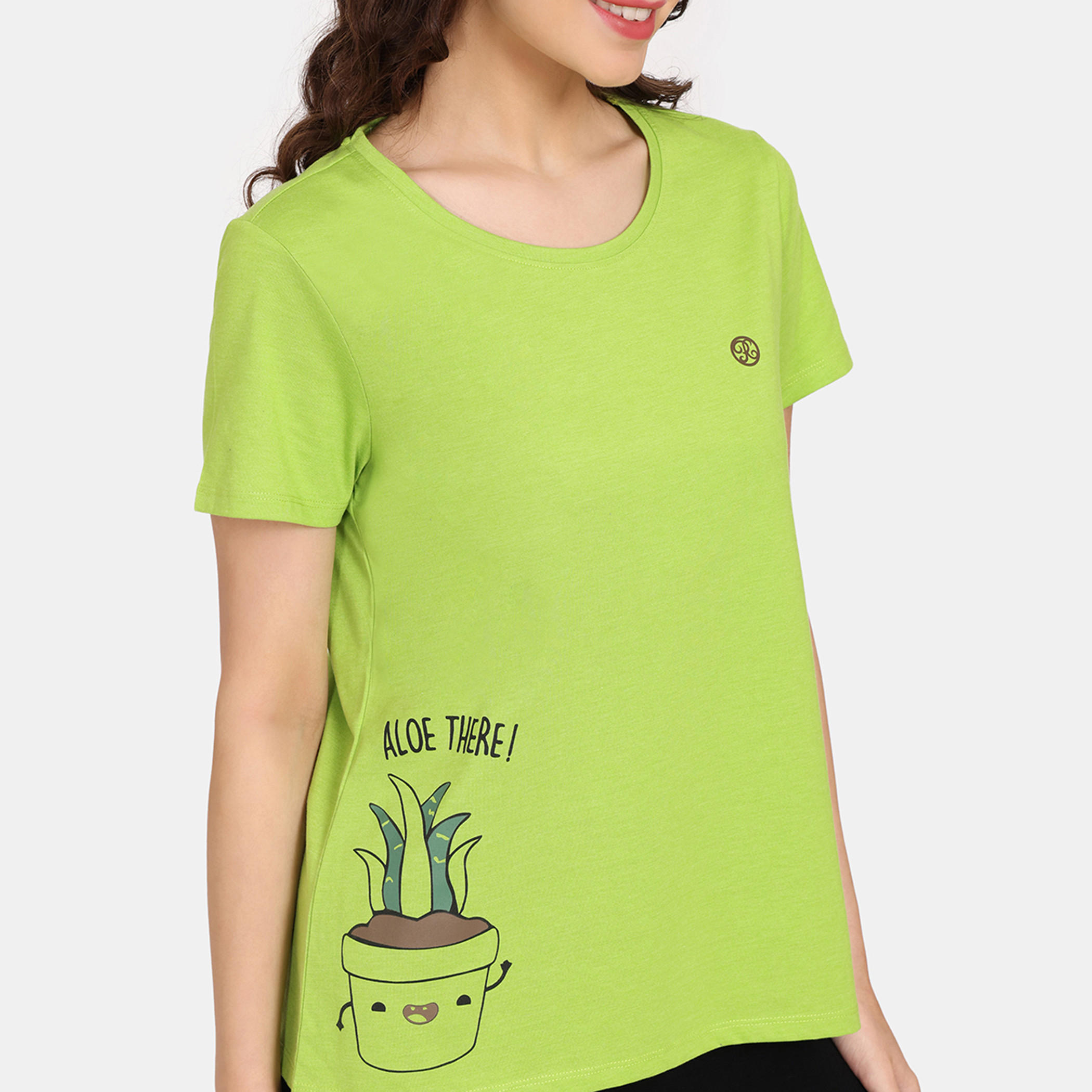تيشيرتات بأكمام قصيرة وطبعات من زيفامي - طقم من قطعتين-women-clothing-nightwear-pyjamas-tops-image-8