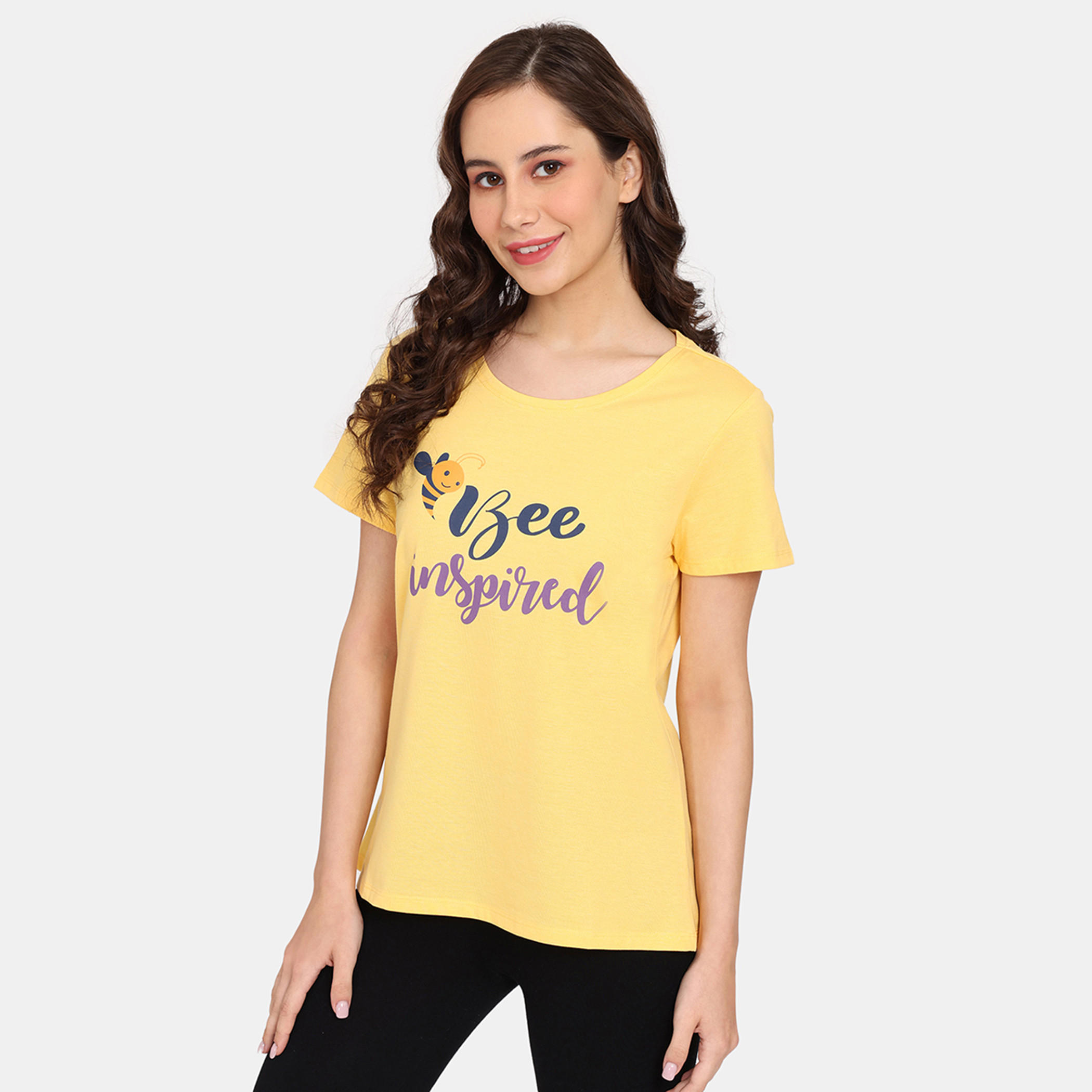 تيشيرتات بأكمام قصيرة وطبعات من زيفامي - طقم من قطعتين-women-clothing-nightwear-pyjamas-tops-image-10