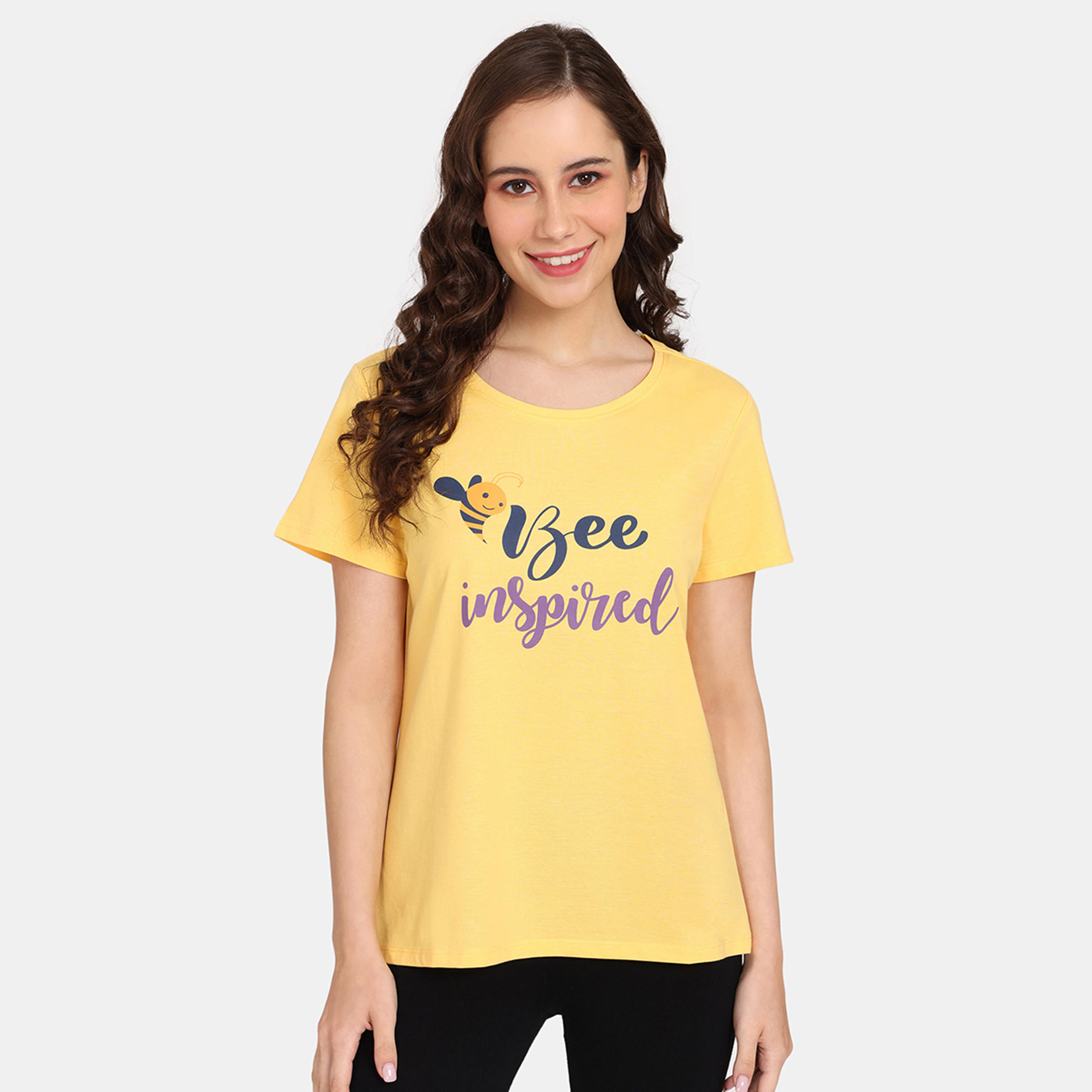 تيشيرتات بأكمام قصيرة وطبعات من زيفامي - طقم من قطعتين-women-clothing-nightwear-pyjamas-tops-image-9