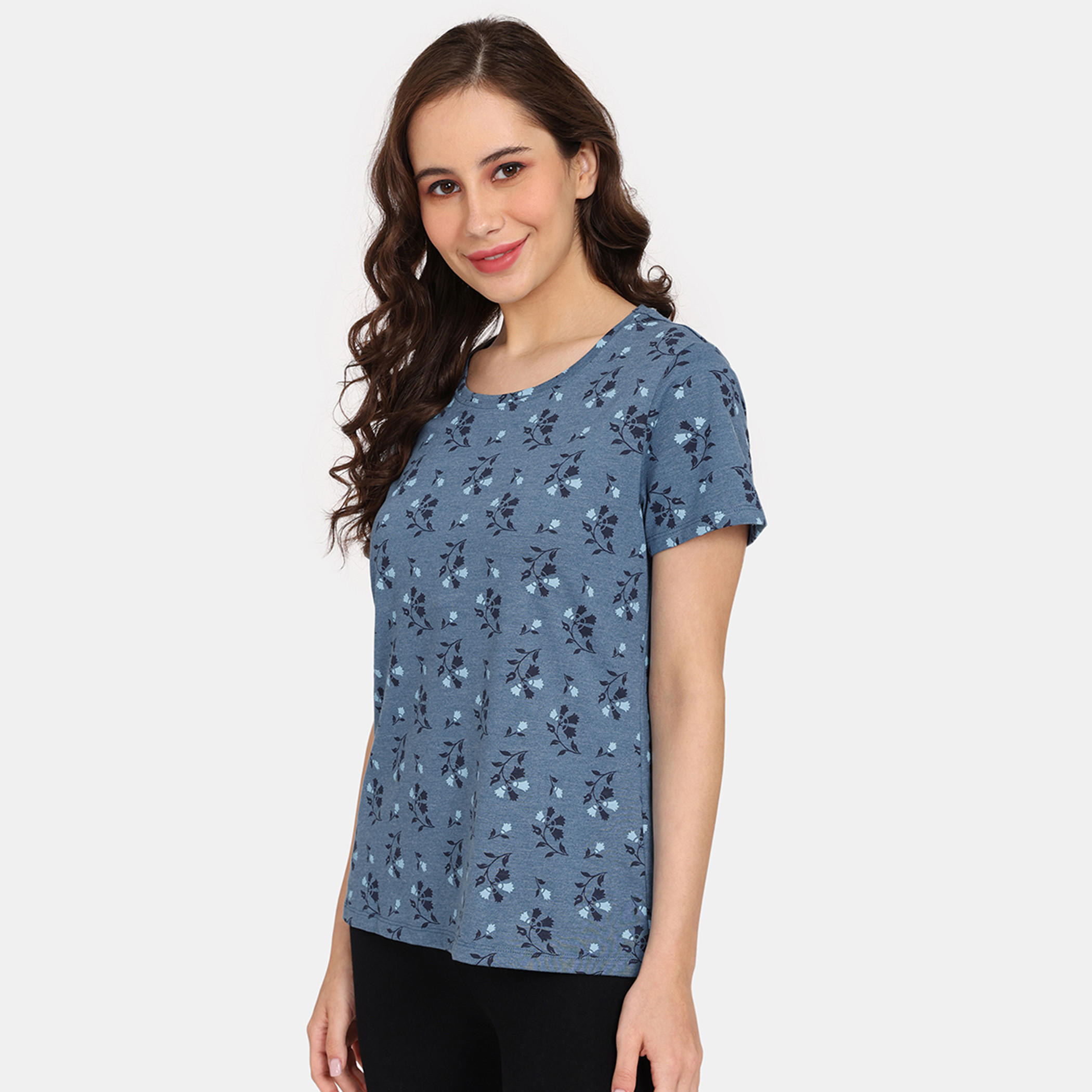 تيشيرتات بأكمام قصيرة وطبعات من زيفامي - طقم من قطعتين-women-clothing-nightwear-pyjamas-tops-image-10