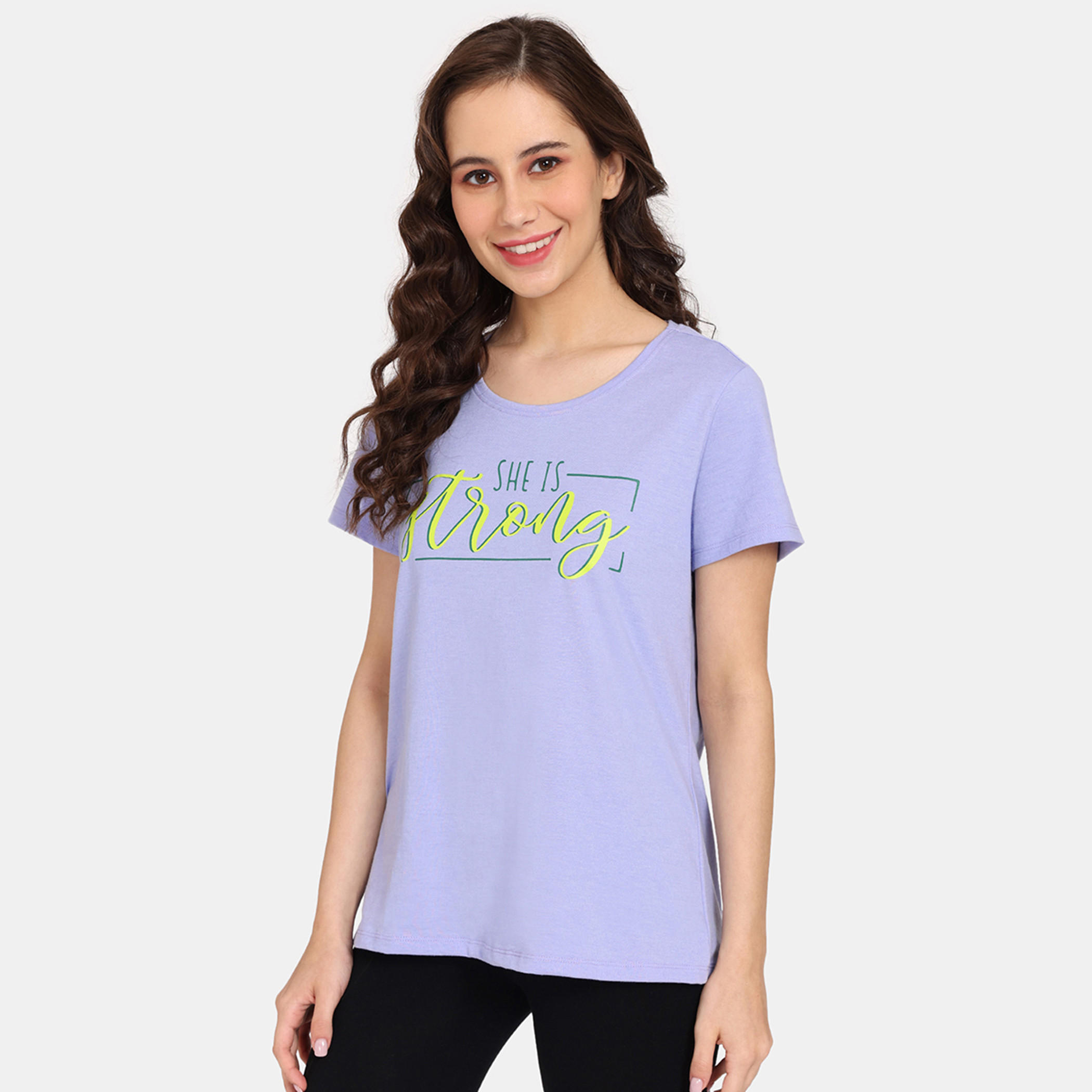 تيشيرتات بأكمام قصيرة وطبعات من زيفامي - طقم من قطعتين-women-clothing-nightwear-pyjamas-tops-image-5