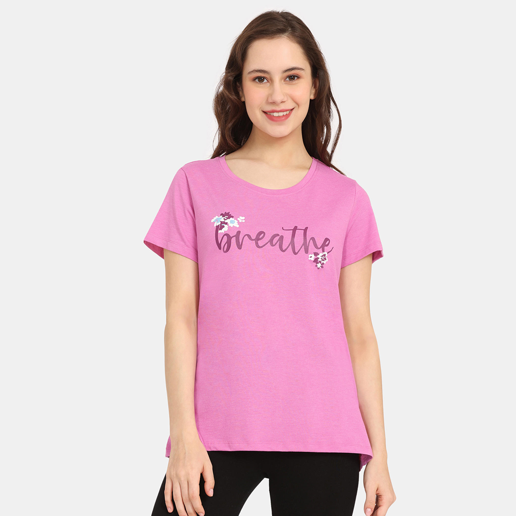 تيشيرتات بأكمام قصيرة وطبعات من زيفامي - طقم من قطعتين-women-clothing-nightwear-pyjamas-tops-image-15