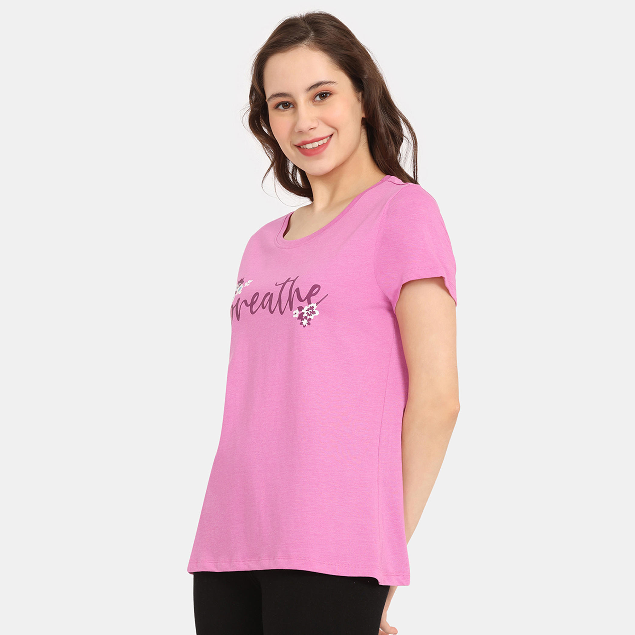 تيشيرتات بأكمام قصيرة وطبعات من زيفامي - طقم من قطعتين-women-clothing-nightwear-pyjamas-tops-image-16