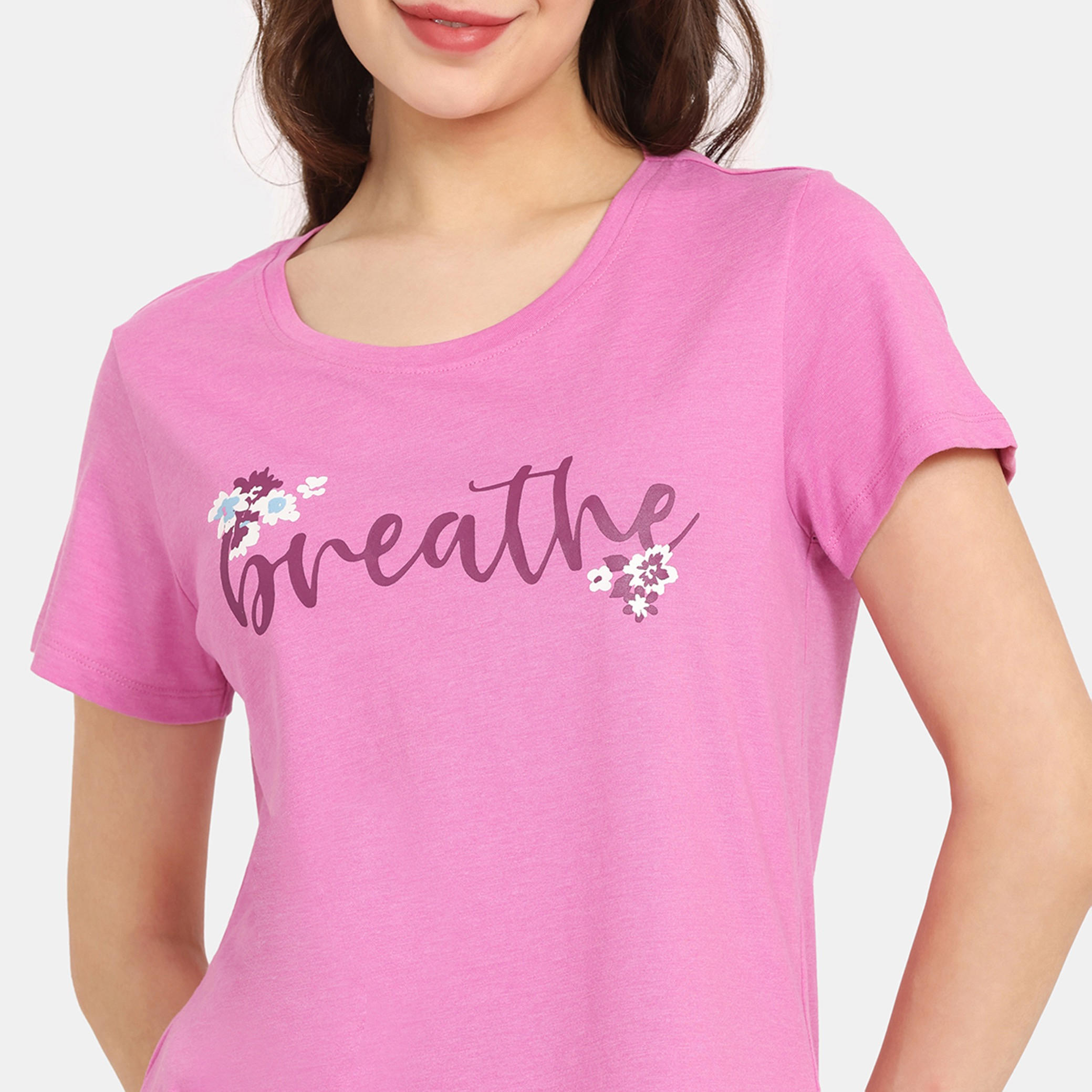 تيشيرتات بأكمام قصيرة وطبعات من زيفامي - طقم من قطعتين-women-clothing-nightwear-pyjamas-tops-image-19