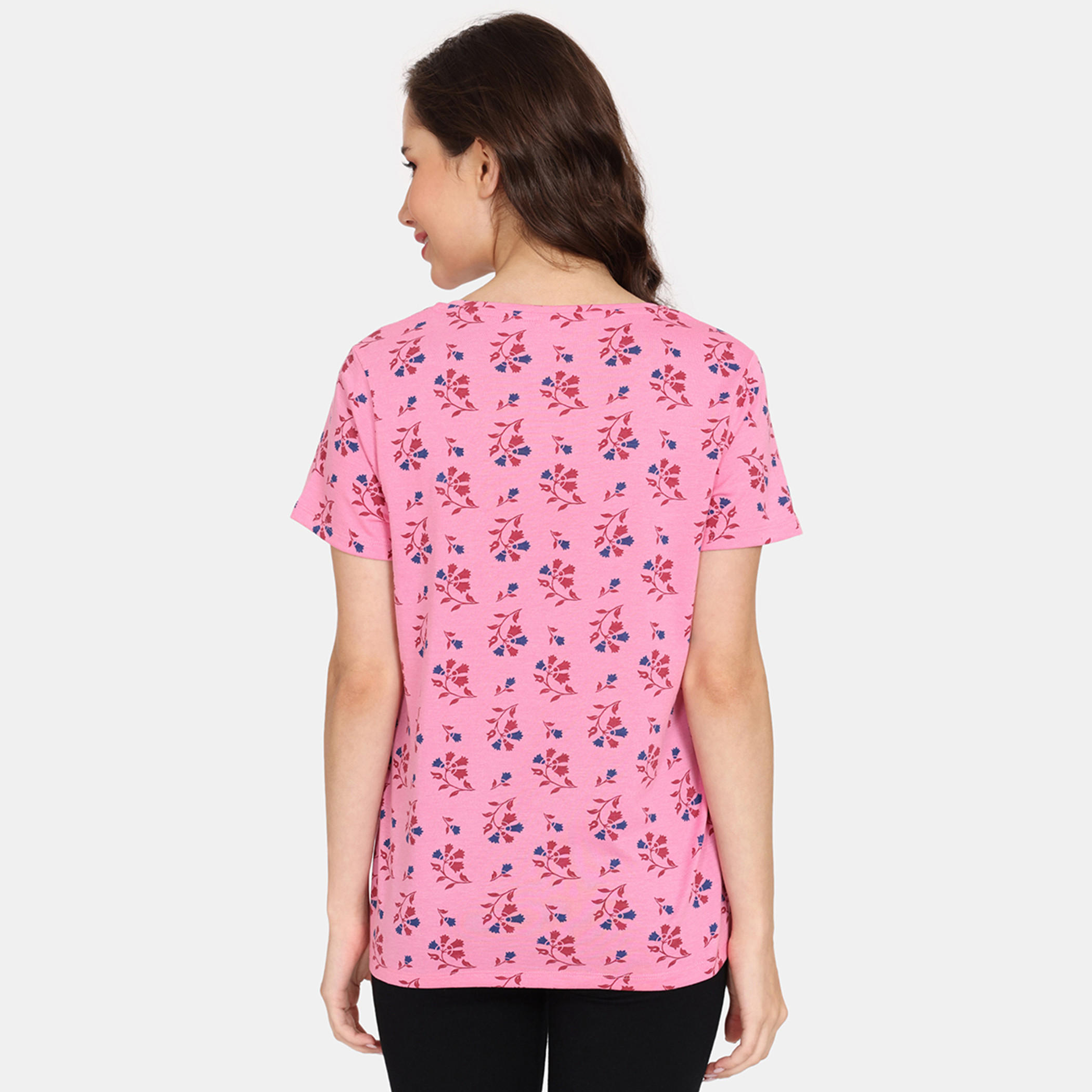 تيشيرتات بأكمام قصيرة وطبعات من زيفامي - طقم من قطعتين-women-clothing-nightwear-pyjamas-tops-image-33