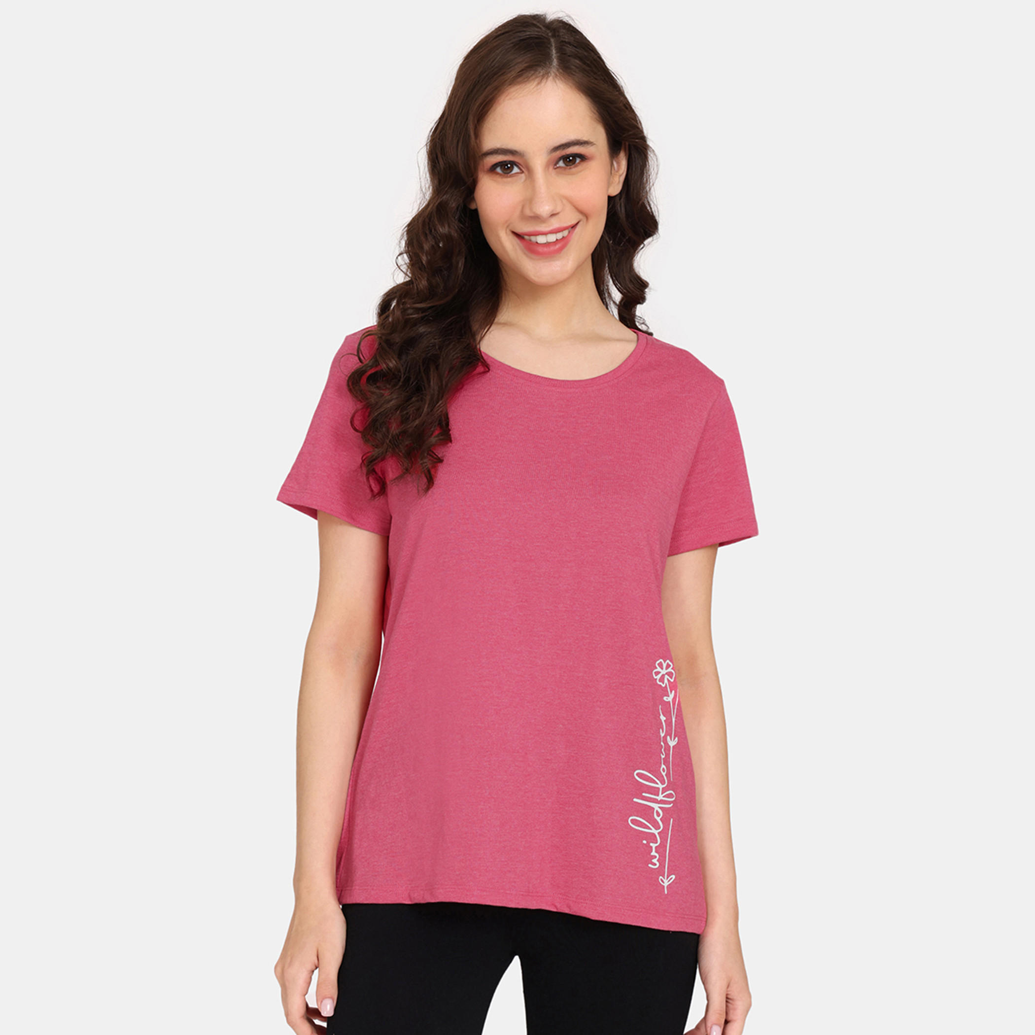 تيشيرتات بأكمام قصيرة وطبعات من زيفامي - طقم من قطعتين-women-clothing-nightwear-pyjamas-tops-image-26