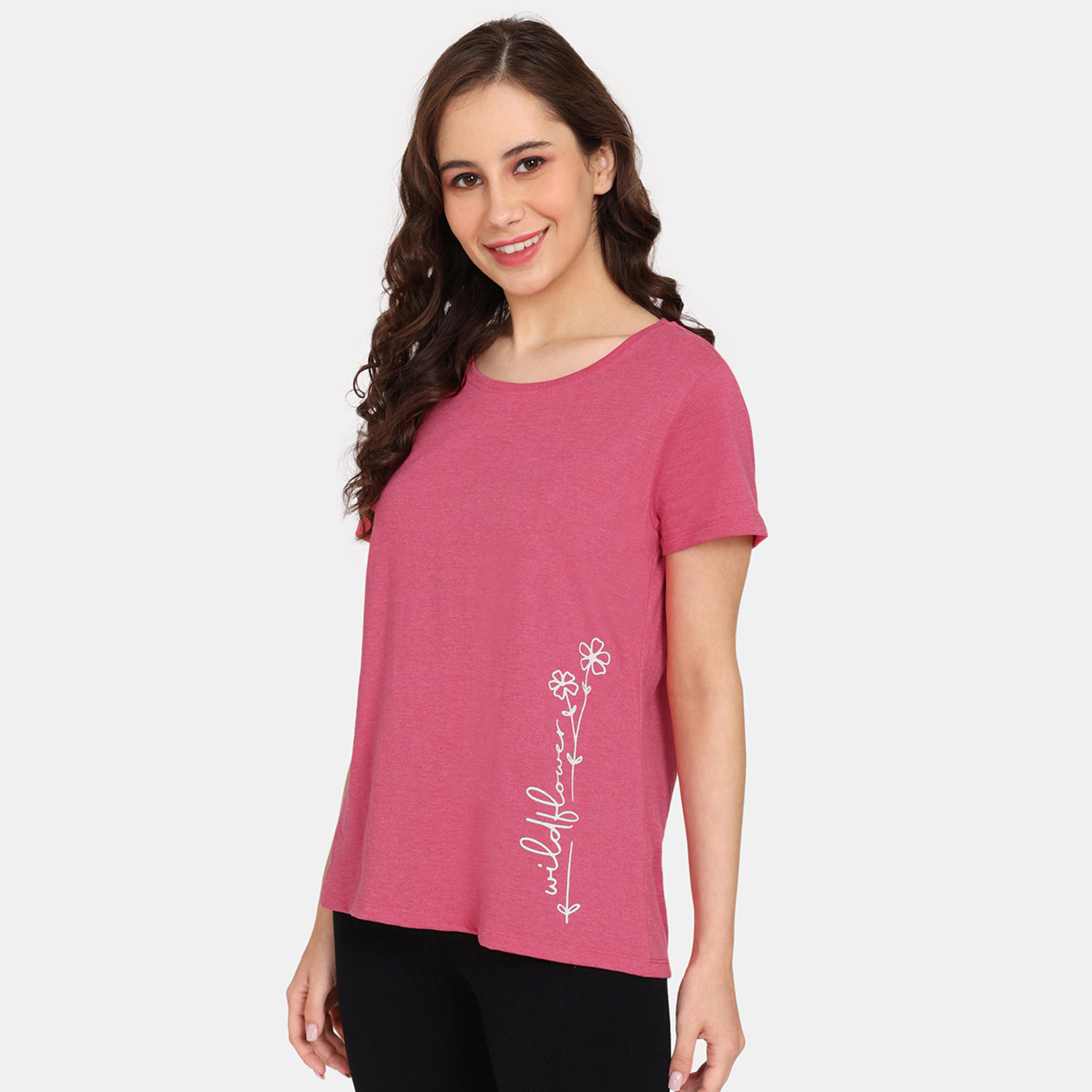 تيشيرتات بأكمام قصيرة وطبعات من زيفامي - طقم من قطعتين-women-clothing-nightwear-pyjamas-tops-image-27