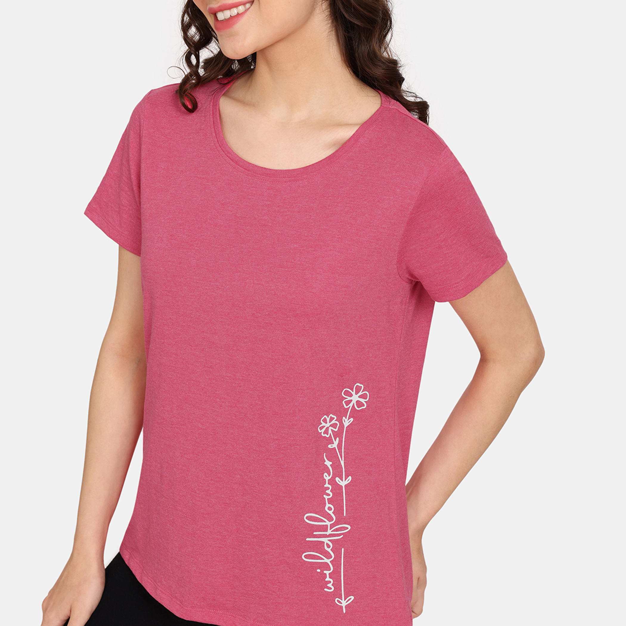 تيشيرتات بأكمام قصيرة وطبعات من زيفامي - طقم من قطعتين-women-clothing-nightwear-pyjamas-tops-image-30