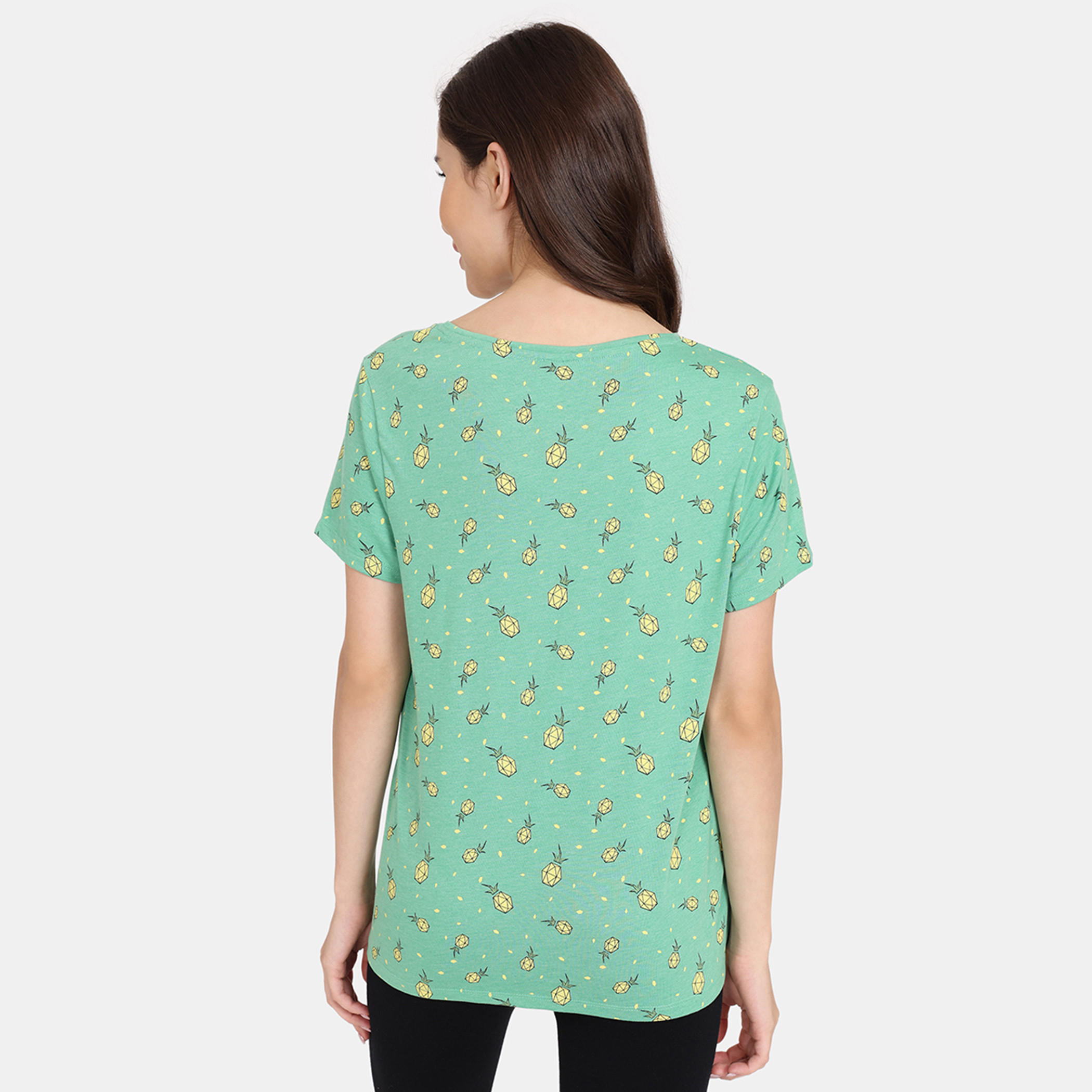 تيشيرتات بأكمام قصيرة وطبعات من زيفامي - طقم من قطعتين-women-clothing-nightwear-pyjamas-tops-image-44