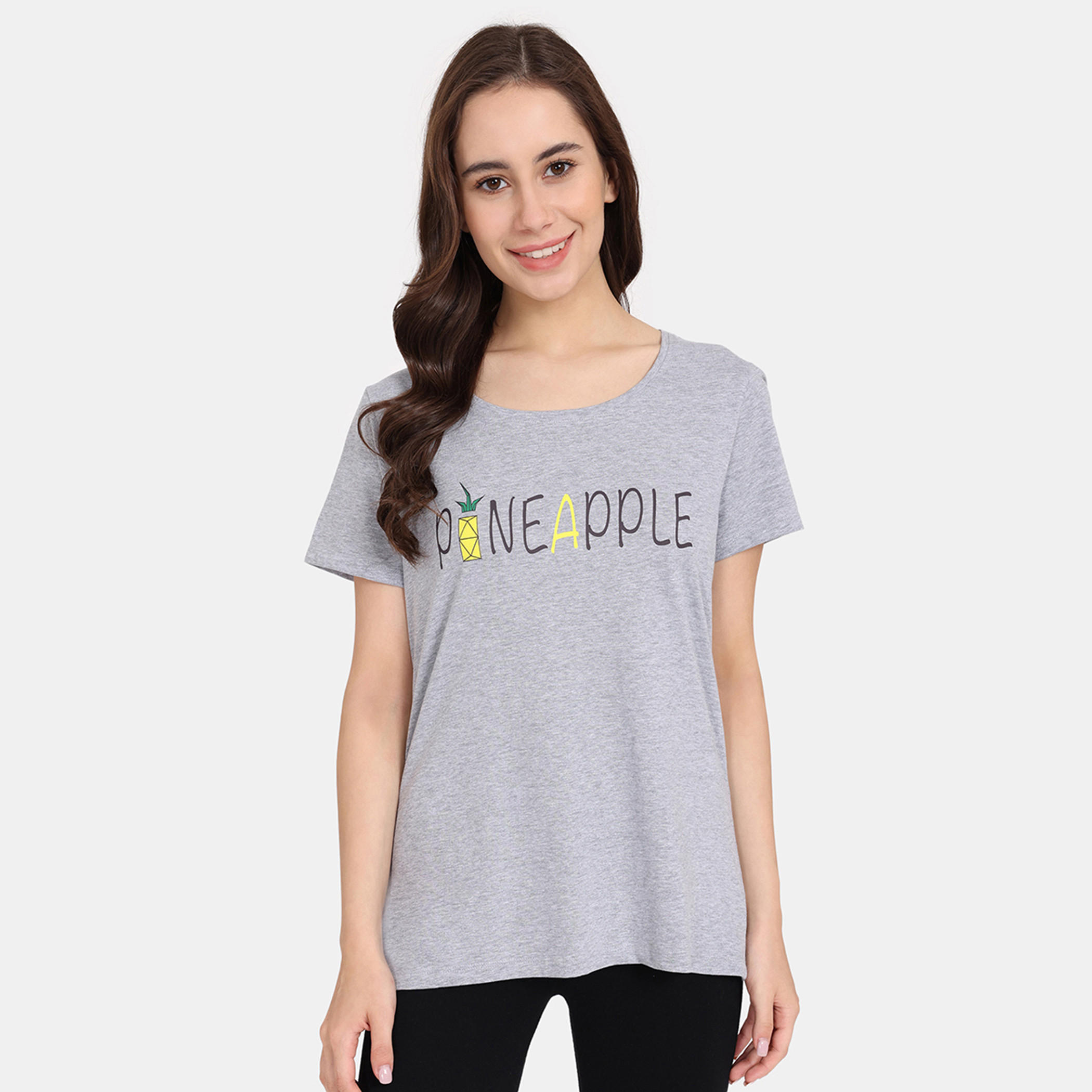 تيشيرتات بأكمام قصيرة وطبعات من زيفامي - طقم من قطعتين-women-clothing-nightwear-pyjamas-tops-image-37